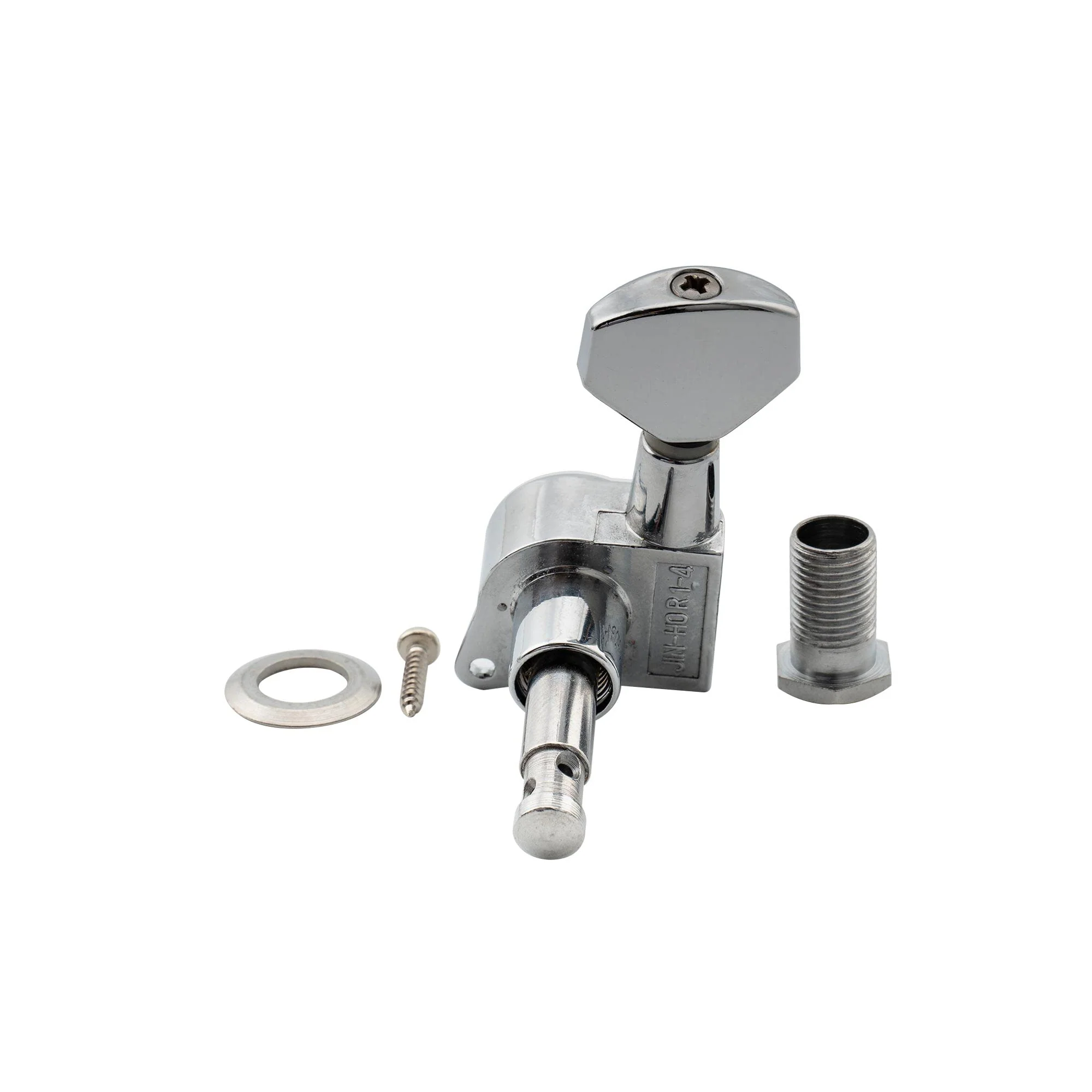 Wilkinson WJN07 6 inline EZ-LOK Guitar Tuners Machine Heads 19:1 Ratio Tuning Pegs Keys for Fender Strat Stratocaster Tele Telecaster Electric Guitar, Chrome - Image 5