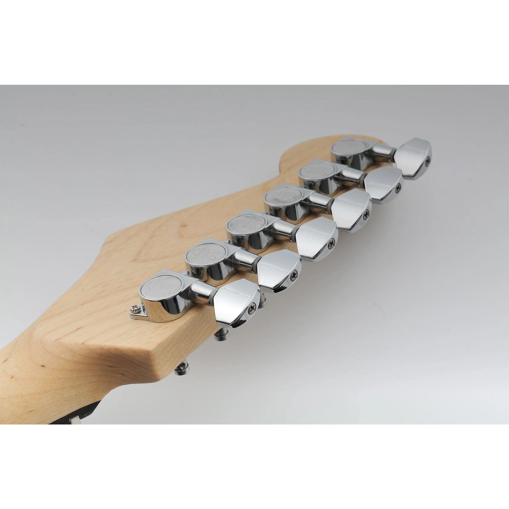 Wilkinson WJN07 6 inline EZ-LOK Guitar Tuners Machine Heads 19:1 Ratio Tuning Pegs Keys for Fender Strat Stratocaster Tele Telecaster Electric Guitar, Chrome - Image 8