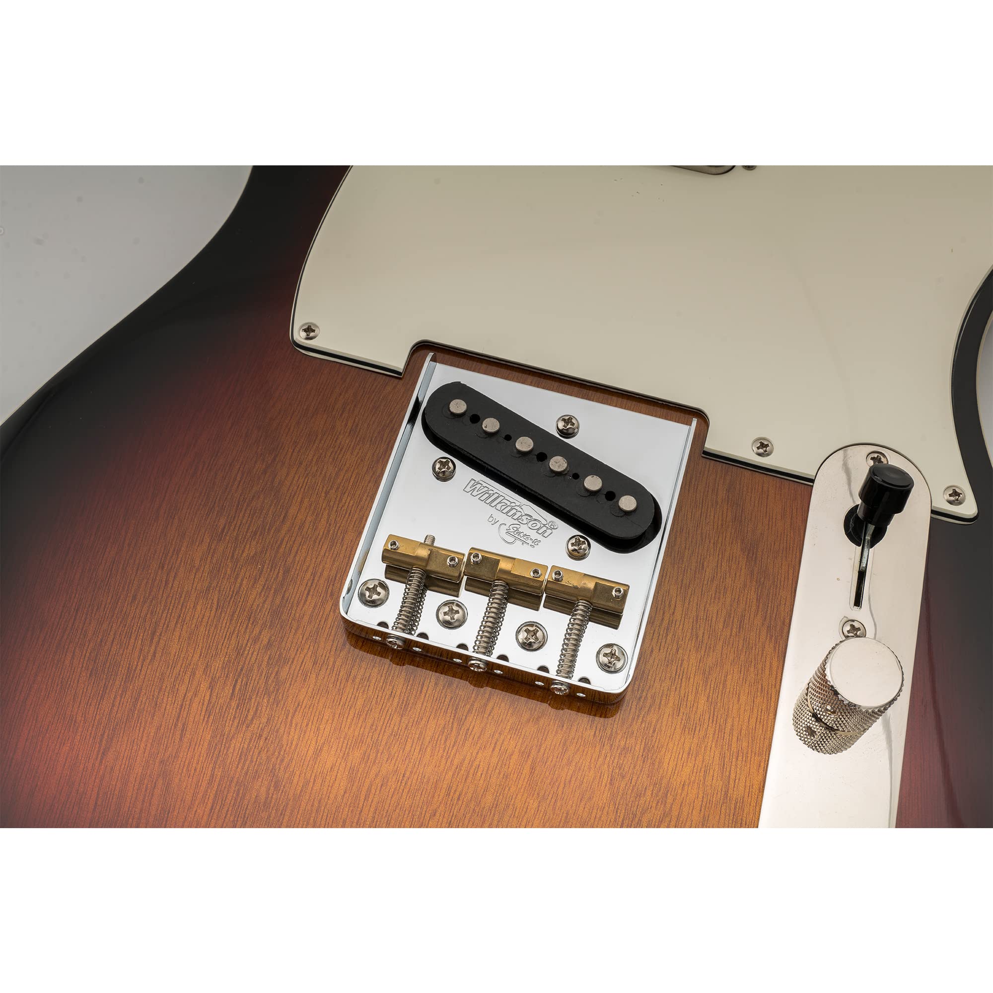 Wilkinson WTB 10.8mm Brass Compensated Guitar Telecaster Bridge Saddles Barrel-Style Saddles Set for Fender Vintage Tele Bridge Electric Guitar Replacement Parts(Set of 3) - Image 7