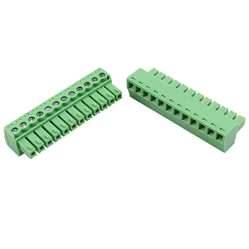 Willwewon Set of 5 12 Pin 2EDGRK 5.08 mm Pitch Pluggable PCB Screw Terminal Connector for Socket Panel Mount 12-pin (5 sets) - Image 4