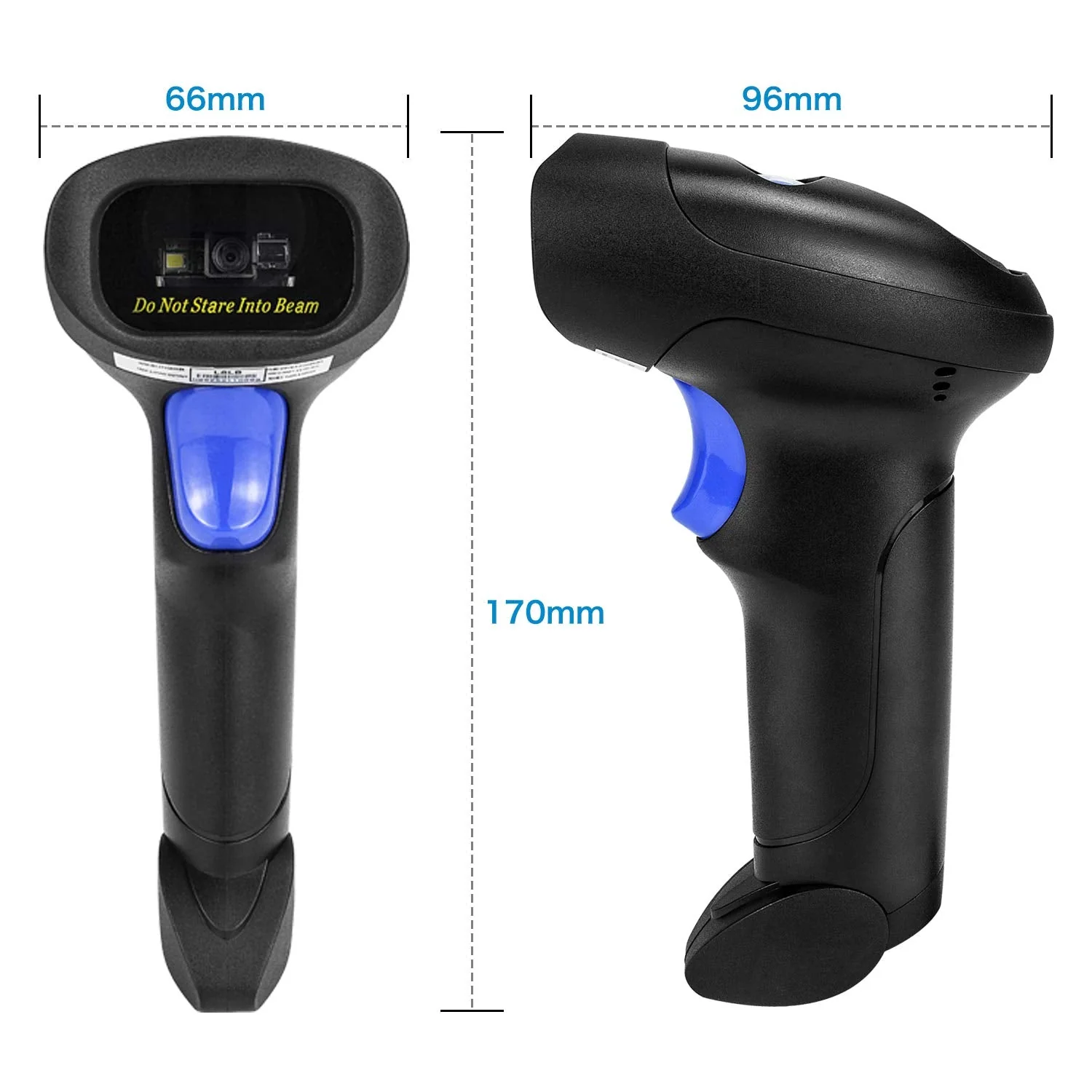 Wireless 1D 2D Barcode Scanner with Stand, NetumScan Portable Automatic QR Code Scanner Supports Screen Scan Handheld CMOS Image Bar Code Reader with USB Receiver for Warehouse POS and Computer 1D & 2D Barcode Scanner - Image 8