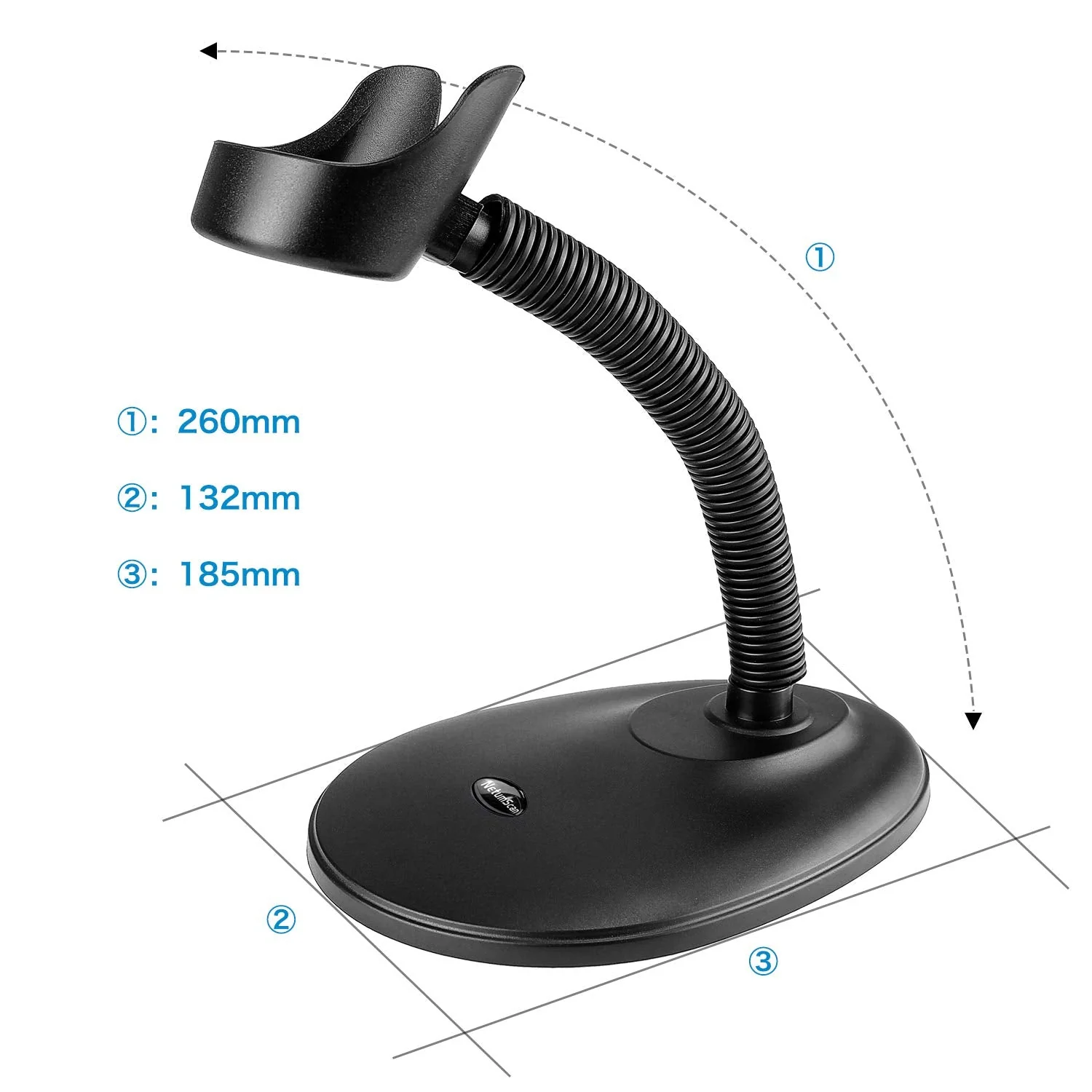 Wireless 1D 2D Barcode Scanner with Stand, NetumScan Portable Automatic QR Code Scanner Supports Screen Scan Handheld CMOS Image Bar Code Reader with USB Receiver for Warehouse POS and Computer 1D & 2D Barcode Scanner - Image 9