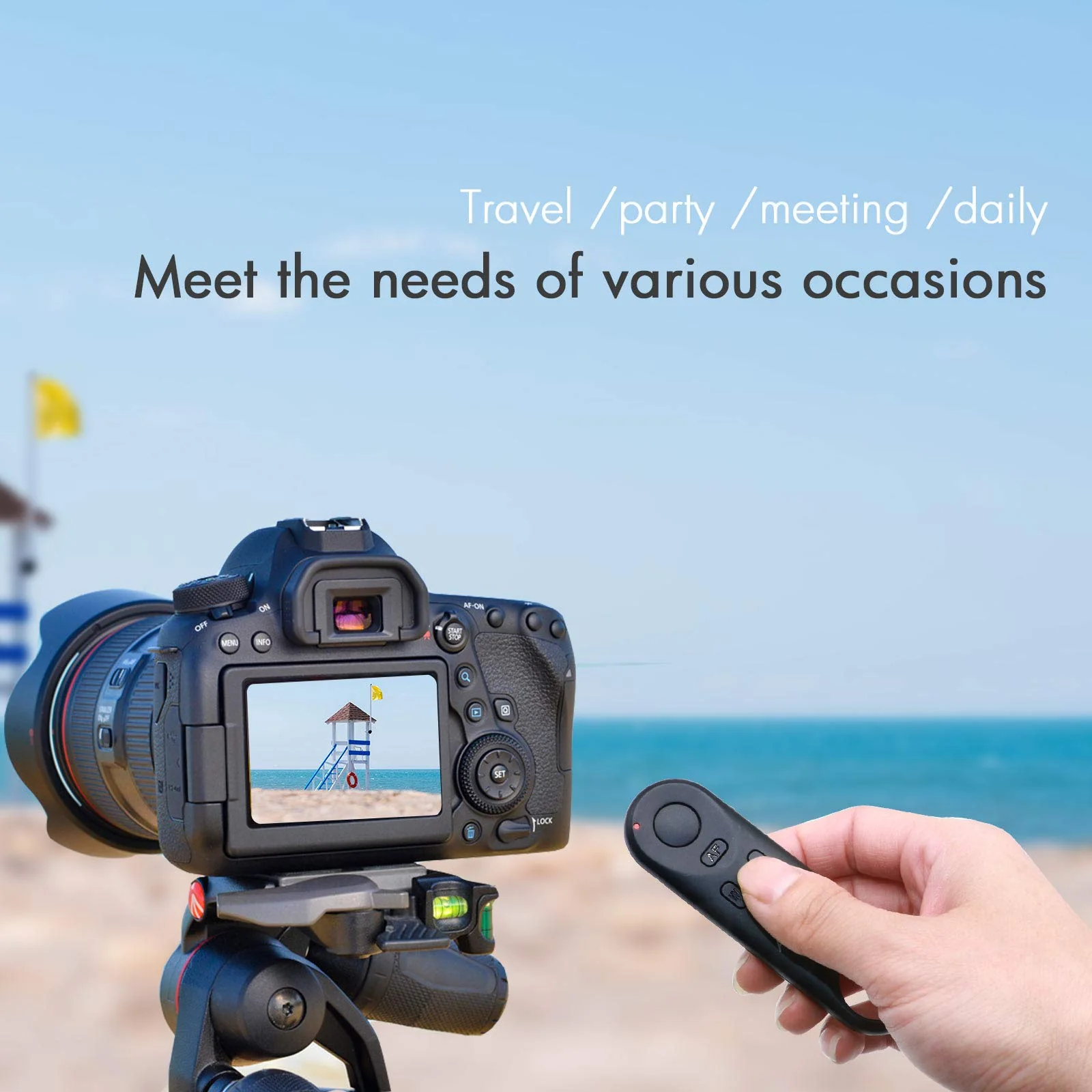 Wireless Camera Remote Shutter Release for Canon R3/ R7/ R10/ M50/ EOS M6 Mark II/R/RP /90D /6D Mark II /R5/ R6 /800D /850D /250D/Rebel SL2 /T7i /G5 X Mark II /G7 X Mark III, Replace Canon BR-E1 - Image 7