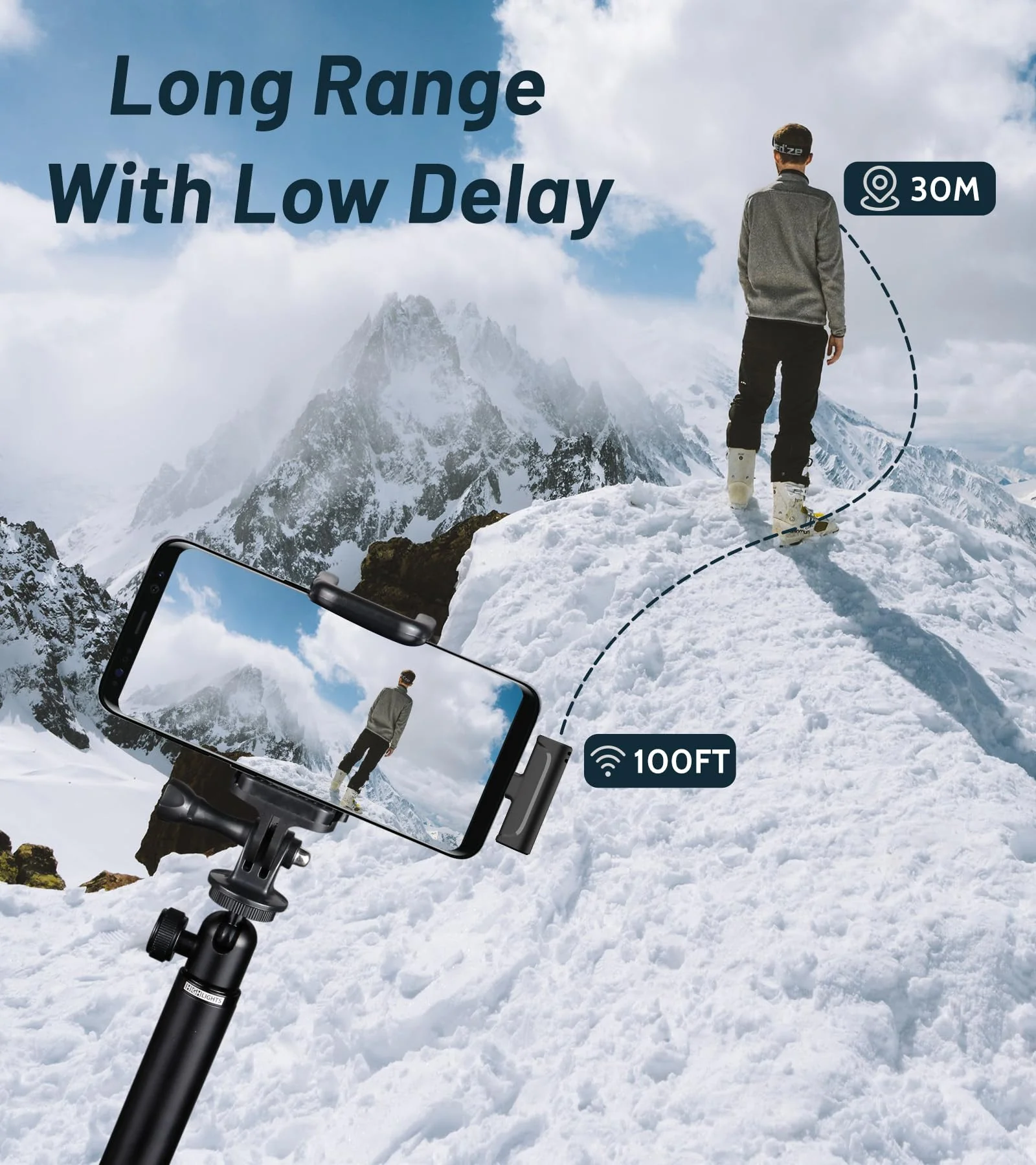 Wireless Lavalier Microphone for iPhone 15 Android iPad - Cordless USB-C Mic for Video Recording Vlog, Crystal Clear Sound, Noise Reduction USB-C Mic with Lightning Adapter - Image 4