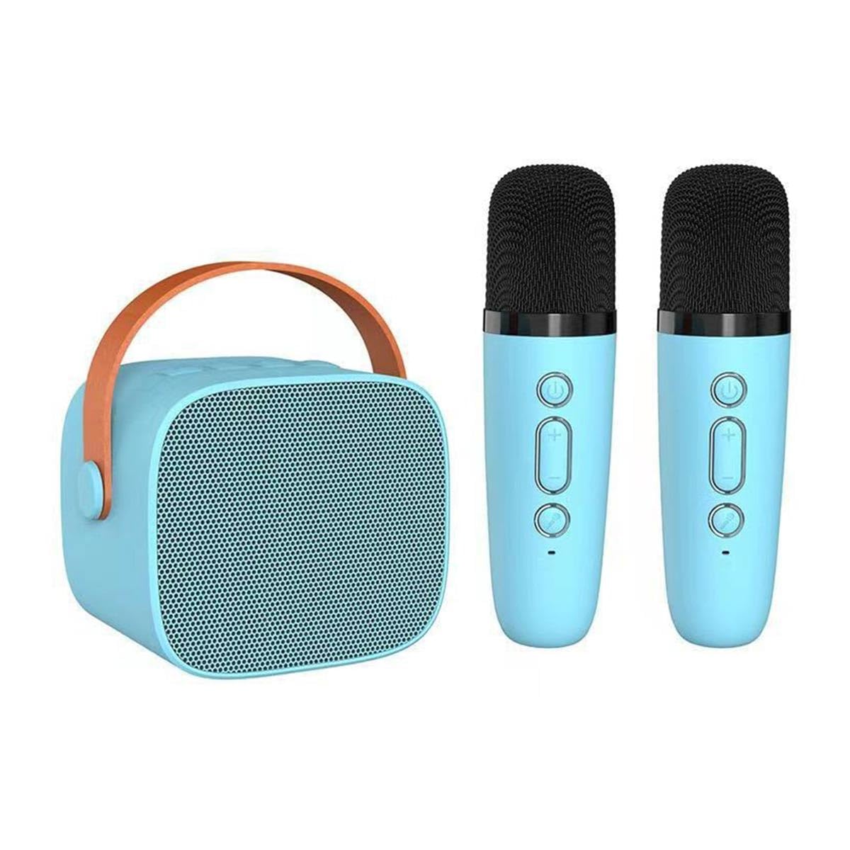 Wireless Microphone Speaker, Bluetooth Small Speaker, with Atmosphere Light, Suitable for Home and Outdoor, Blue