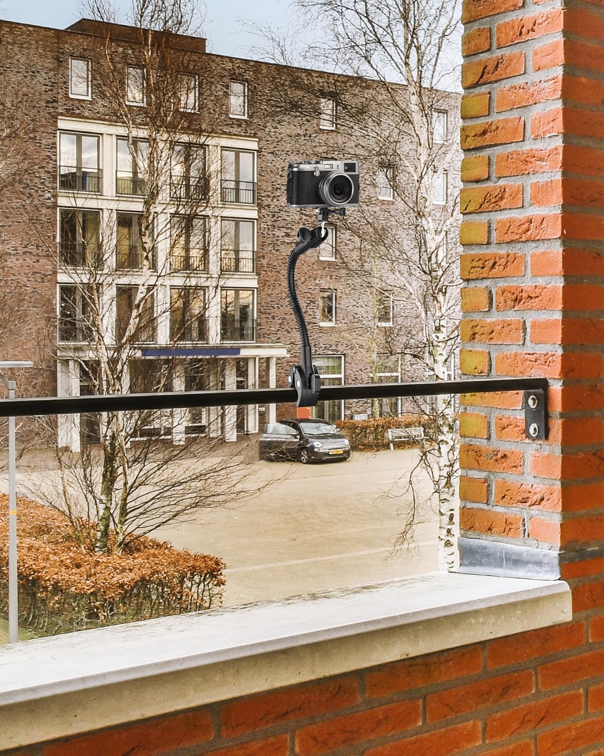 woleyi Gooseneck Super Clamp Camera Mount, 360° Ballhead Adjustable Arm Flex Clamp with 1/4"-20 Thread for Rod | Plate | Mic Tube | Bike Handlebar, for DSLR Camera/Gopro Hero 13 12/LED Lights/Insta360 - Image 7