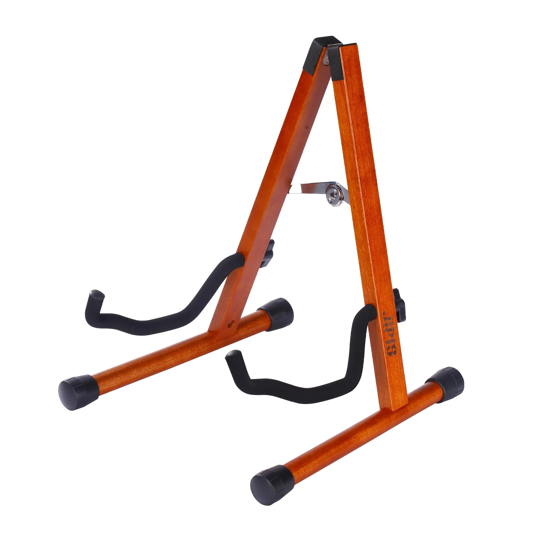Wood Guitar Stand,Folding A- Frame Floor Guitar Rack for Guitars,Bass, Strings Instrument,Acoustic Guitar Display Rack (MA-38G Mahogany) MA-38G Mahogany
