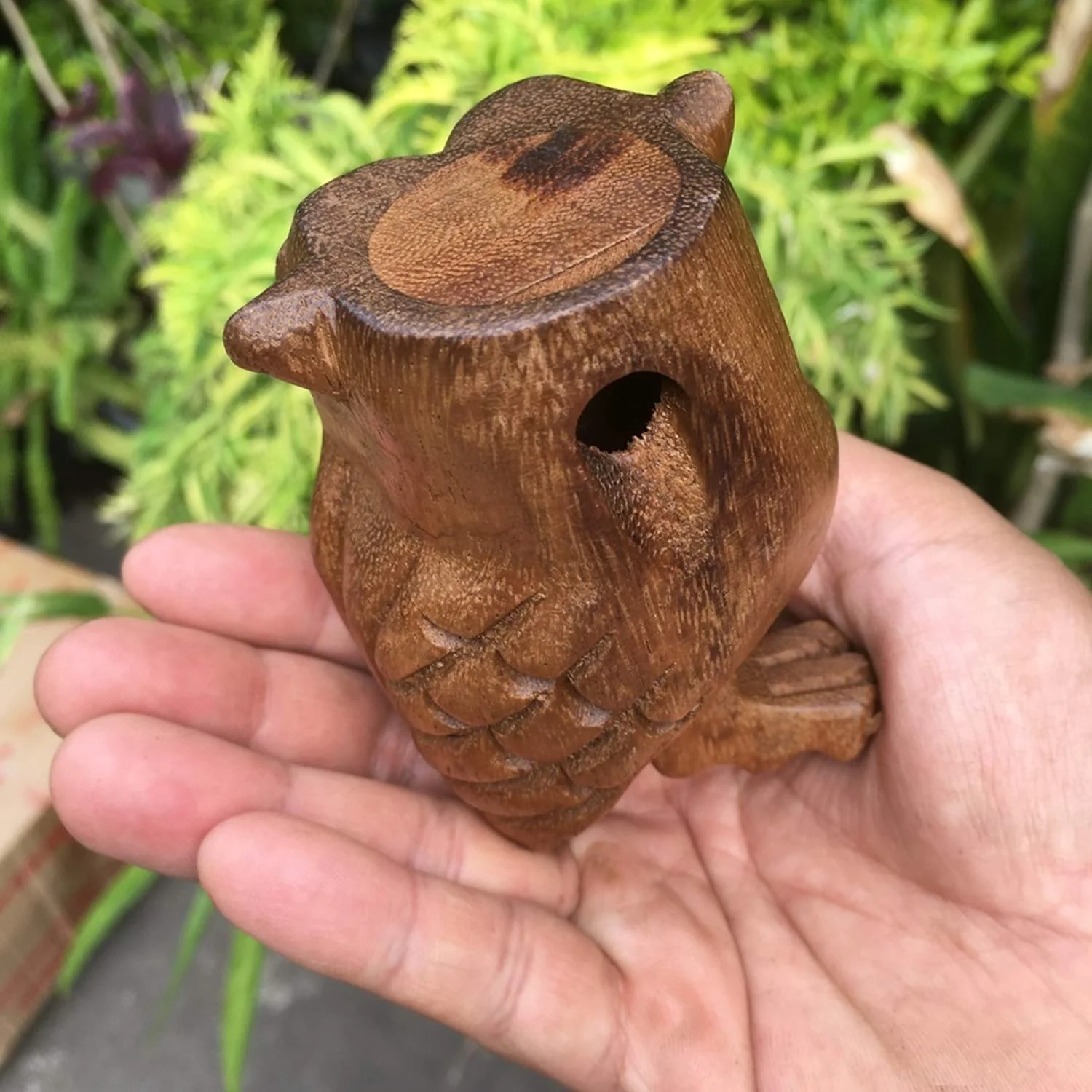 Wooden Percussion Frog, Cricket and Owl Set 3 Musical Instrument Products From Thailand Home Office Decoration Nice Gift (Small) Small - Image 5