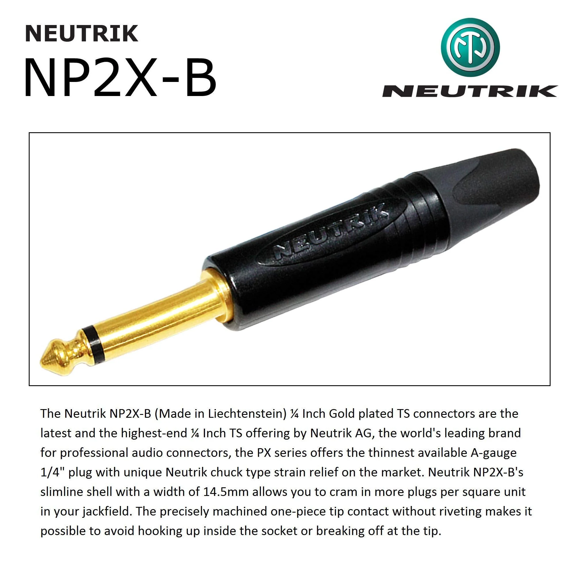 WORLDS BEST CABLES 30 Foot - Gotham GAC-1 Ultra Pro - Premium Low-Cap (21 pf/F) Guitar Bass Instrument Cable w/Neutrik Gold Straight to Angled (Silent Plug) ¼ inch (6.35mm) TS Plugs - Custom Made - Image 7