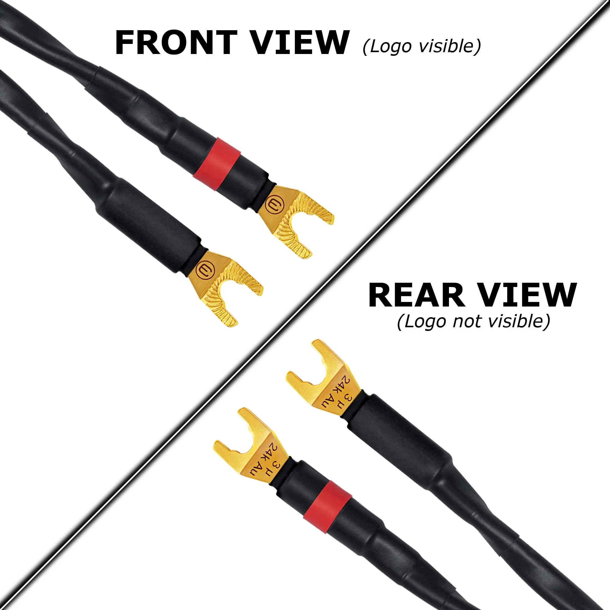 WORLDS BEST CABLES 5 Foot - Canare 4S11 – Audiophile Grade - HiFi Star-Quad Speaker Cable Pair with Eminence Gold Spade Connectors - Image 4