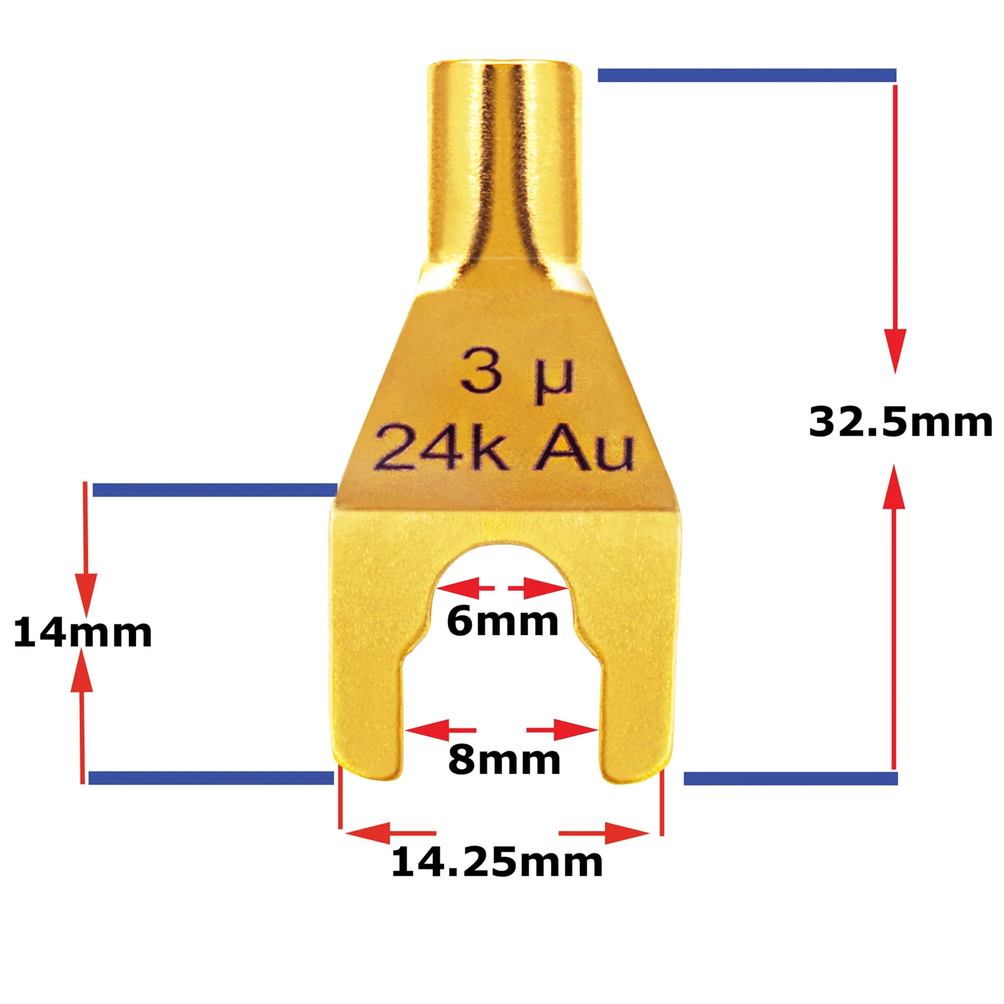 WORLDS BEST CABLES 6 Foot - Canare 4S11 – Audiophile Grade - HiFi Star-Quad Speaker Cable Pair with Eminence Gold Spade Connectors - Image 5