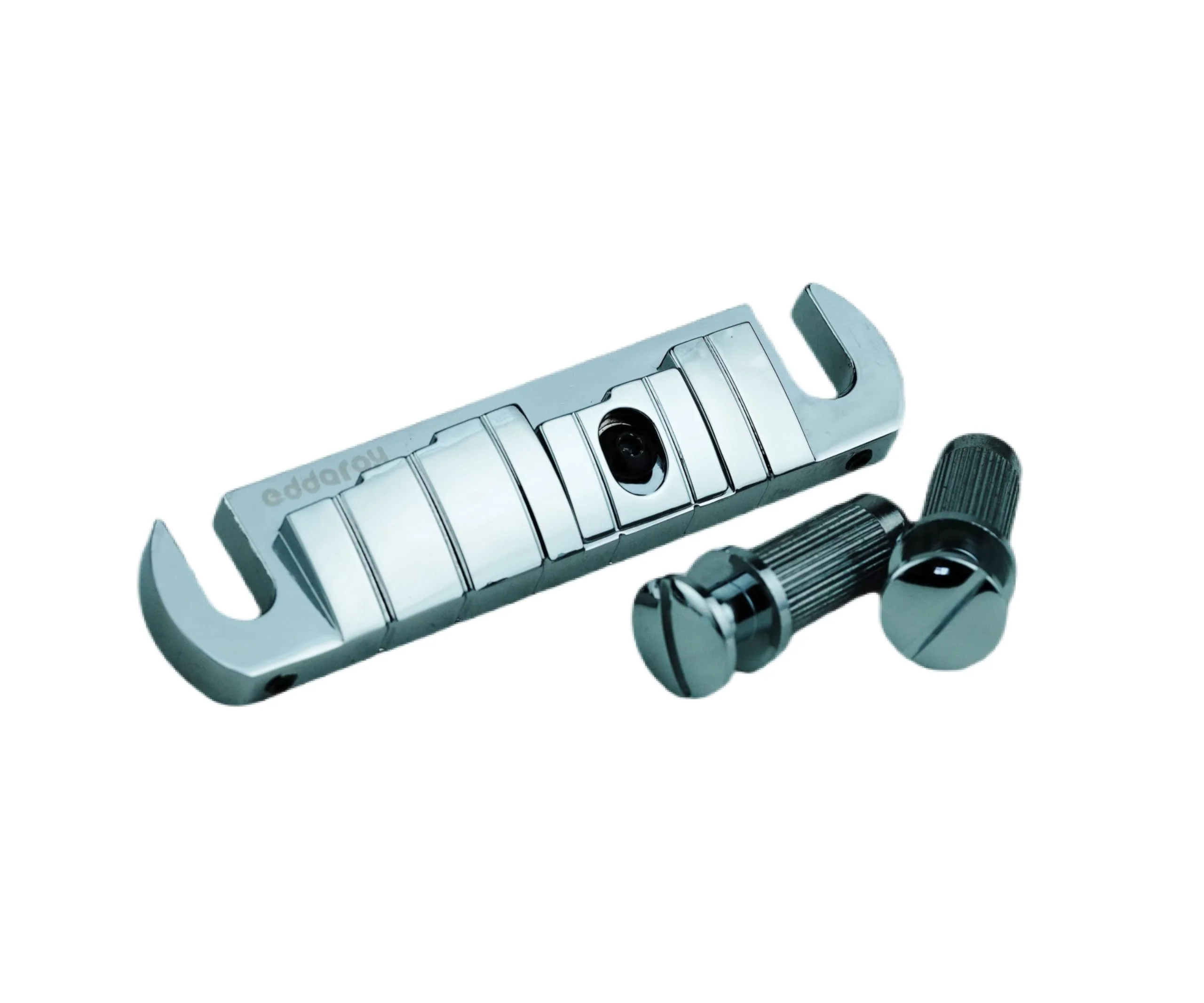 Wraparound Bridge Tailpiece, Adjustable Intonated Aluminium Alloy Stoptail Bridge with Studs and Zinc Saddle for Les Paul LP EPI SG Style Electric Guitar Replacement Chrome