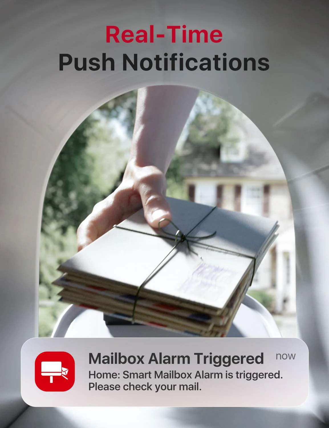 X-Sense Smart Mailbox Alarm, Wireless Long Range Mailbox Alert, Mailbox Sensor with SBS50 Base Station for Delivered Mail, SMA11 - Image 2