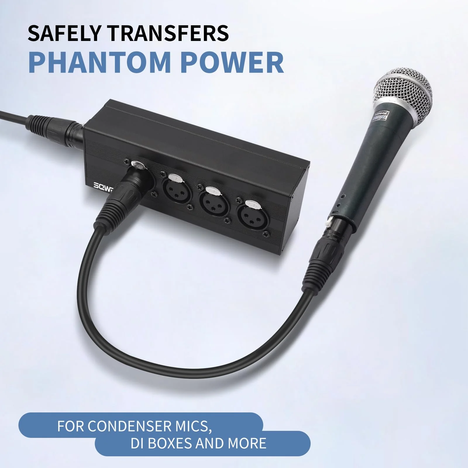 XLR 1 Male to 4 Female Audio Adapter, XLR Splitter Box 1-in 4-Out, 3-Pin Line Output Converter for Professional Use, Secure Locking Connectors, Lossless Audio Transmission for Studio & Live - Image 7