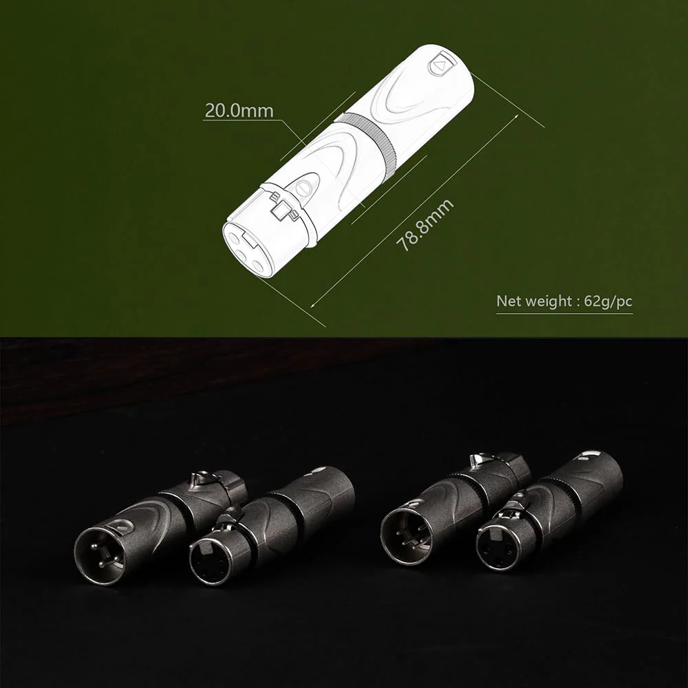 XLR Adapter, 5 Pin Female to 5 Pin Female Connector for DMX Audio Mixer Mic Extension - 2 Pack 5PIN XLR Female to 5PIN XLR Female(D1069) - Image 4