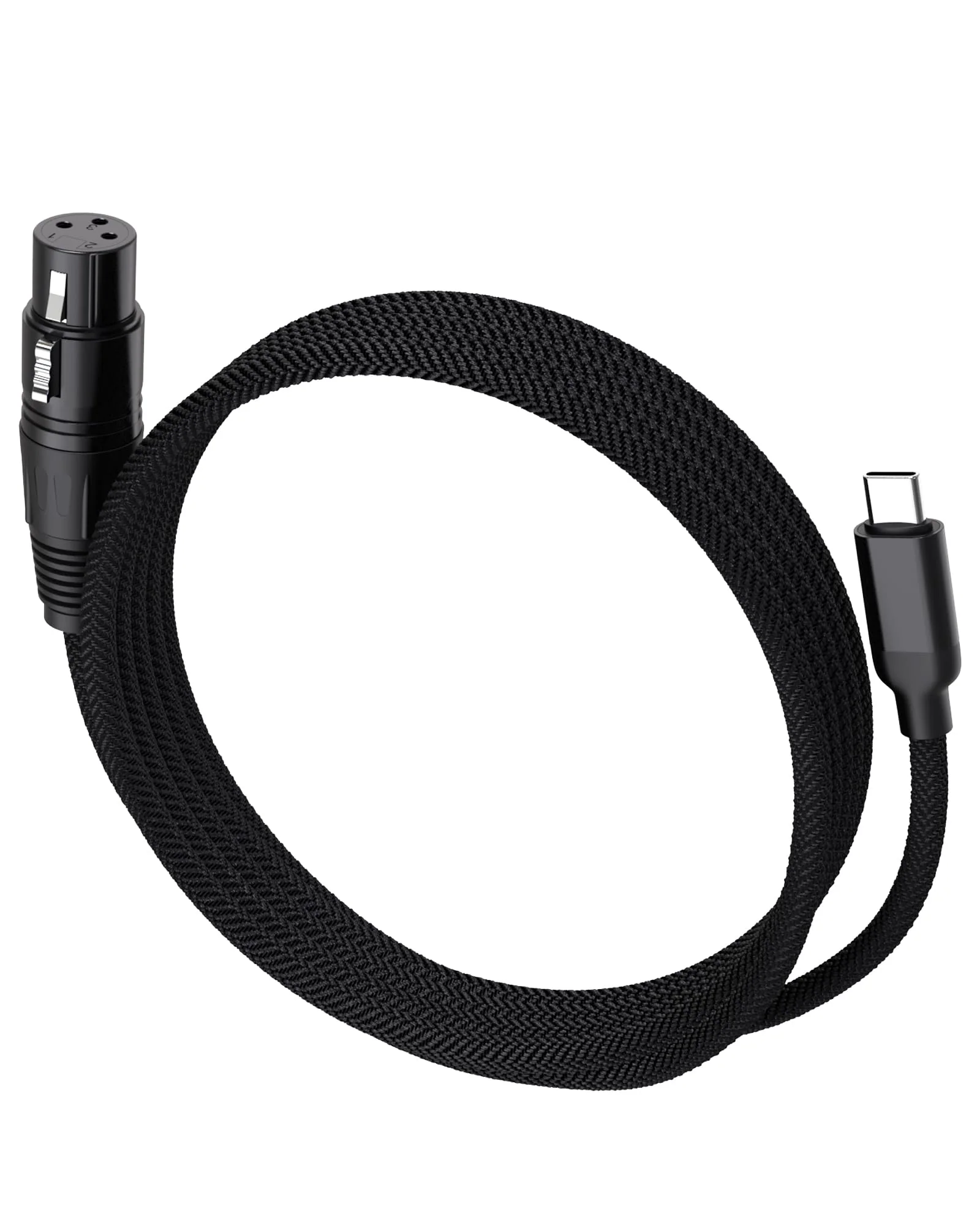 XLR Cables 6FT XLR to USB C Cable,USB C Male to XLR Female 3-Pin Connector Adapter Microphones Audio Cable for Microphone Recording,Connects to Smartphones and Tablets