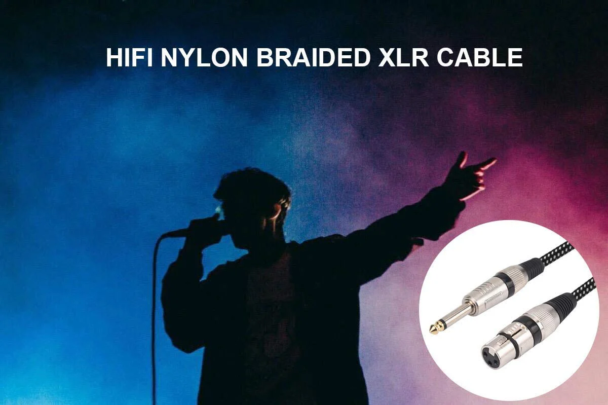 XLR Female to 1/4 Inch TS Cables 10 FT/2Pack, Nylong Braided XLR 3 Pin Female to 6.35mm TS Male Unbalanced Interconnect Wire Mic Cord for Dynamic Microphone (Pure Copper Conductors) 2 10FT - Image 7