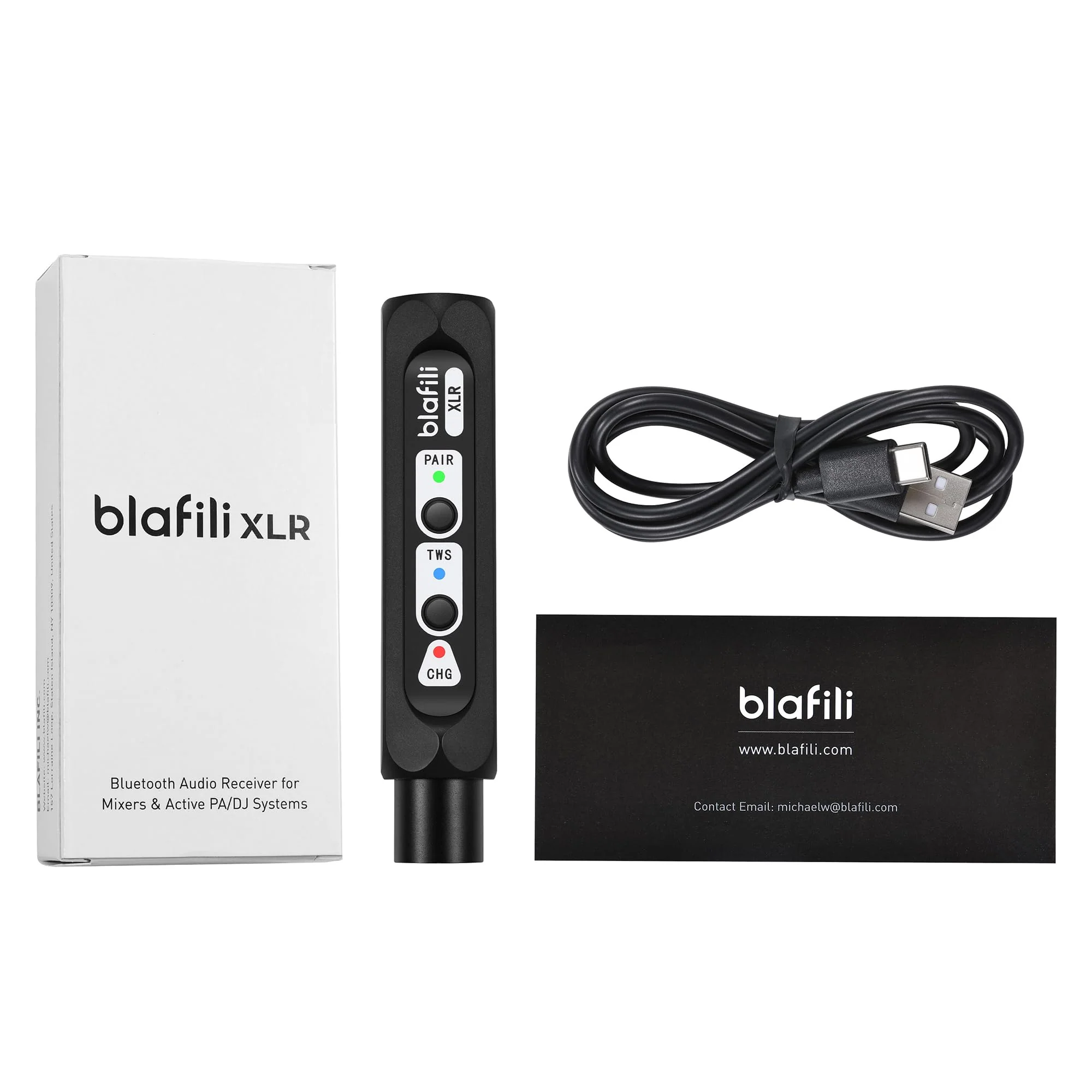 XLR Portable Bluetooth v5.1 Music Receiver, aptX HD aptX Low Latency AAC SBC TWS, Rechargeable Battery 10hrs Long Playtime, USB-C DAC for Mixing Console Desk, Audio Mixer, PA DJ System - Image 9
