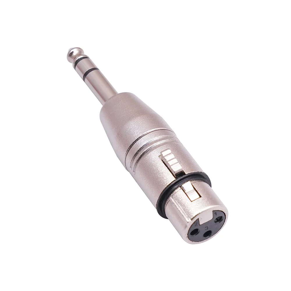 XLR to 1/4 Adapter XLR Female to 1/4 XLR Adapter 6 Pack Zinc Alloy Stereo Mixer Microphone Audio Adapter Connector 6.35mm Female XLR to 1/4 and Male to XLR Female Adapter - Image 7