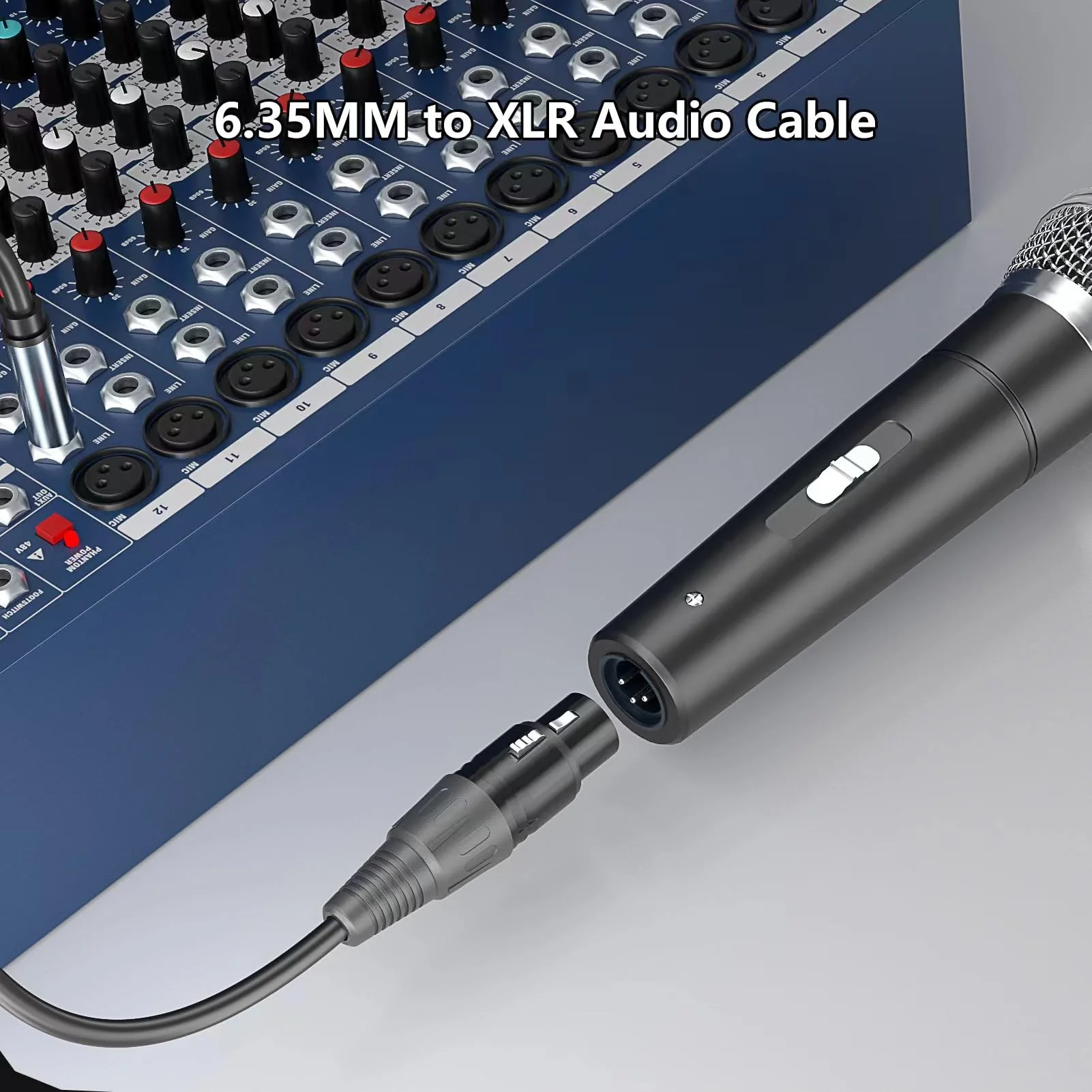 XLR to 6.35mm (1/4 Inch) TRS Cable Female to Male (1/4 to XLR Cable, XLR to 1/4 Cable, XLR to TRS Cable) ﻿ (2, 3Feet) 2 - Image 4