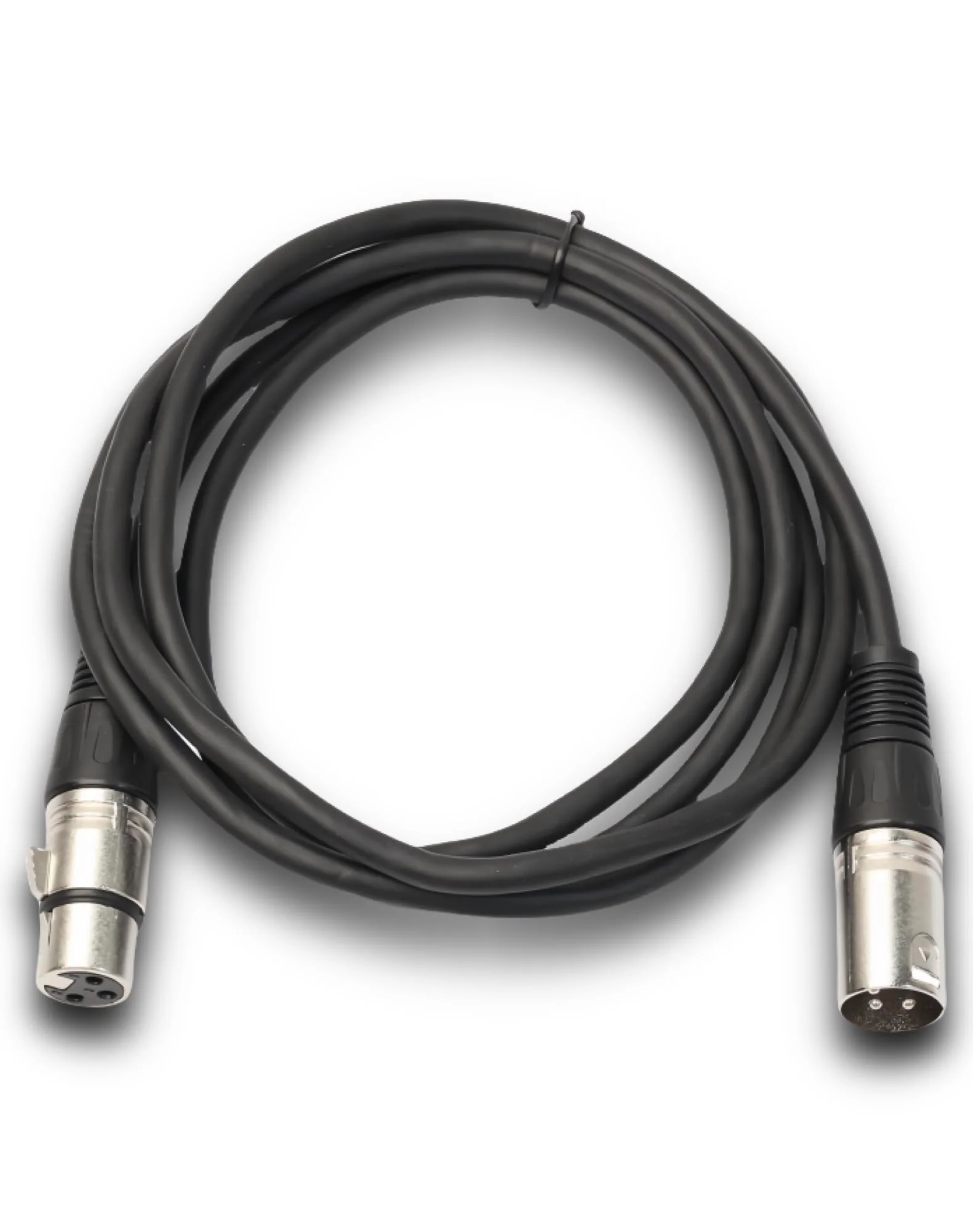 XLR to XLR Cable, XLR Microphone Cable, XLR Male to Female Cord for Microphone, Speaker or PA System, Zinc Alloy Head, 6 feet, Black