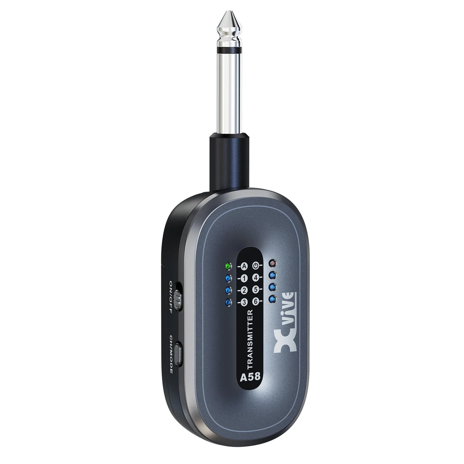Xvive A58T Wireless Guitar Transmitter for A58 and P58 Pedal Wireless System Active or Passive Pickup Bass Piezo-Electric Acoustic A58TX
