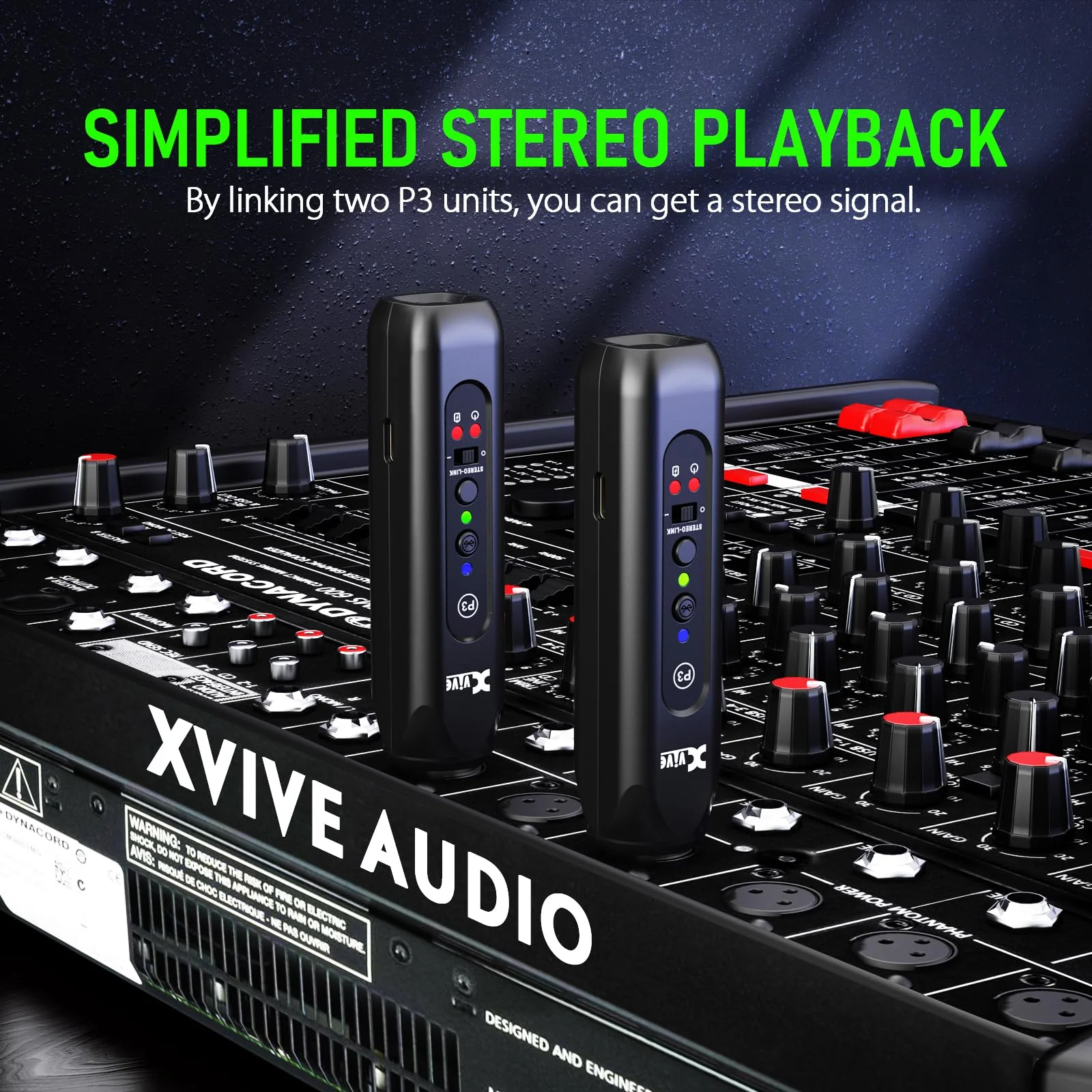 Xvive P3 Wireless XLR Bluetooth Receiver, Bluetooth Adapter for Speakers, Audio Mixer, PA Systems, DJ Systems,Rechargeable P3 BLUETOOTH - Image 4