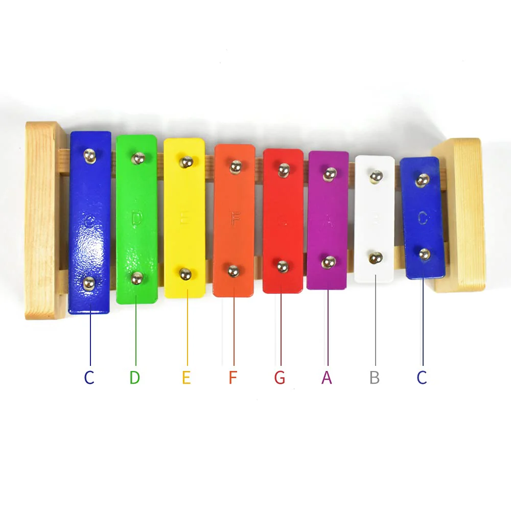 Xylophone 8 Notes Chromatic Glockenspiel Xylophone Music Instrument - Image 5