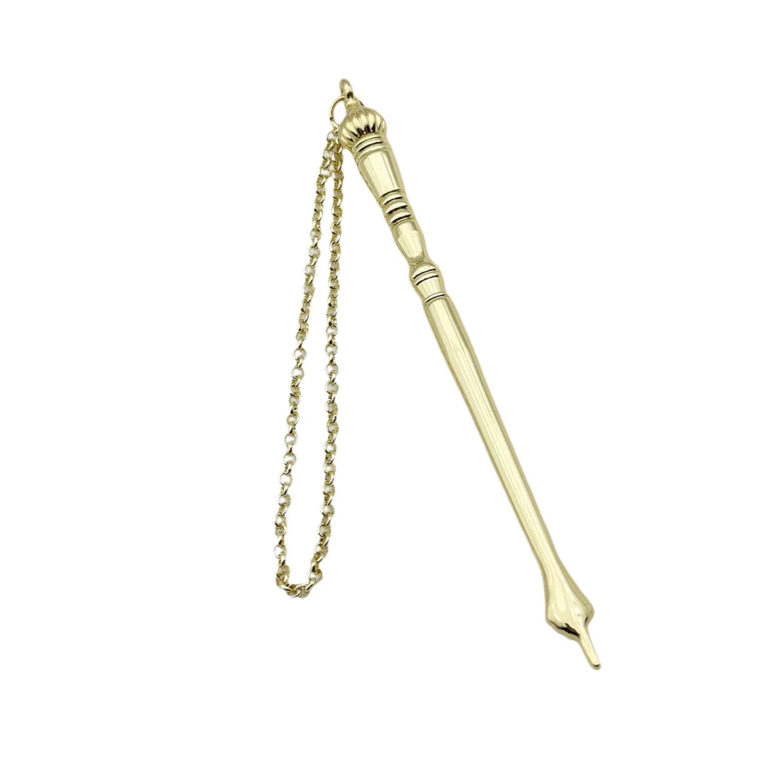 Yad Torah Pointer Bible Pointer Home Decor Zinc Alloy Bible Reading Tool Hand Pointer for Adults Jewish Bar Mitzvah Fireplace, Golden Onion Top - Image 2