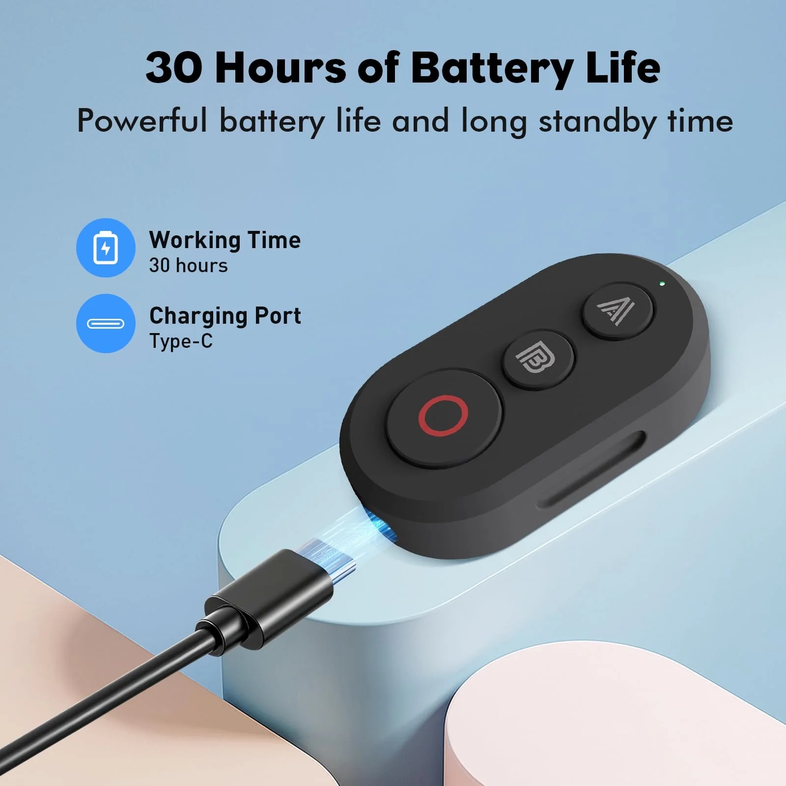 YDW Bluetooth Remote Controller Compatible with DJI Osmo 360/Action 6/5 Pro/4,for Insta 360X5 X4 X3/Ace Pro2/Ace Pro/GO 3S/GO 3 Wireless Remote Controller,114FT Range Action Camera Accessories - Image 4