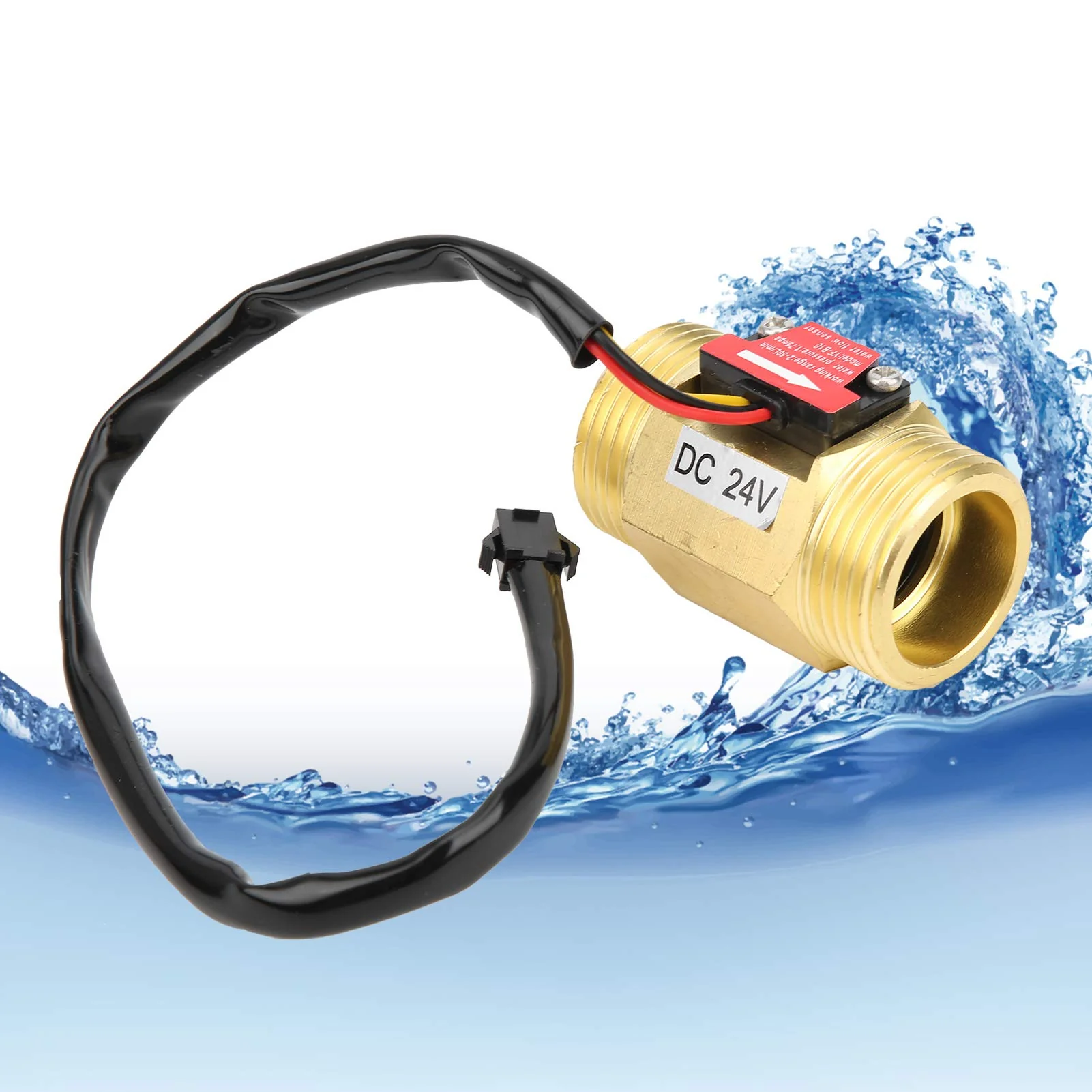 YFB10 Hall Flow Meter Switch G1in Water Flow Sensor Turbine Meter DC24V for Water Heater - Image 7