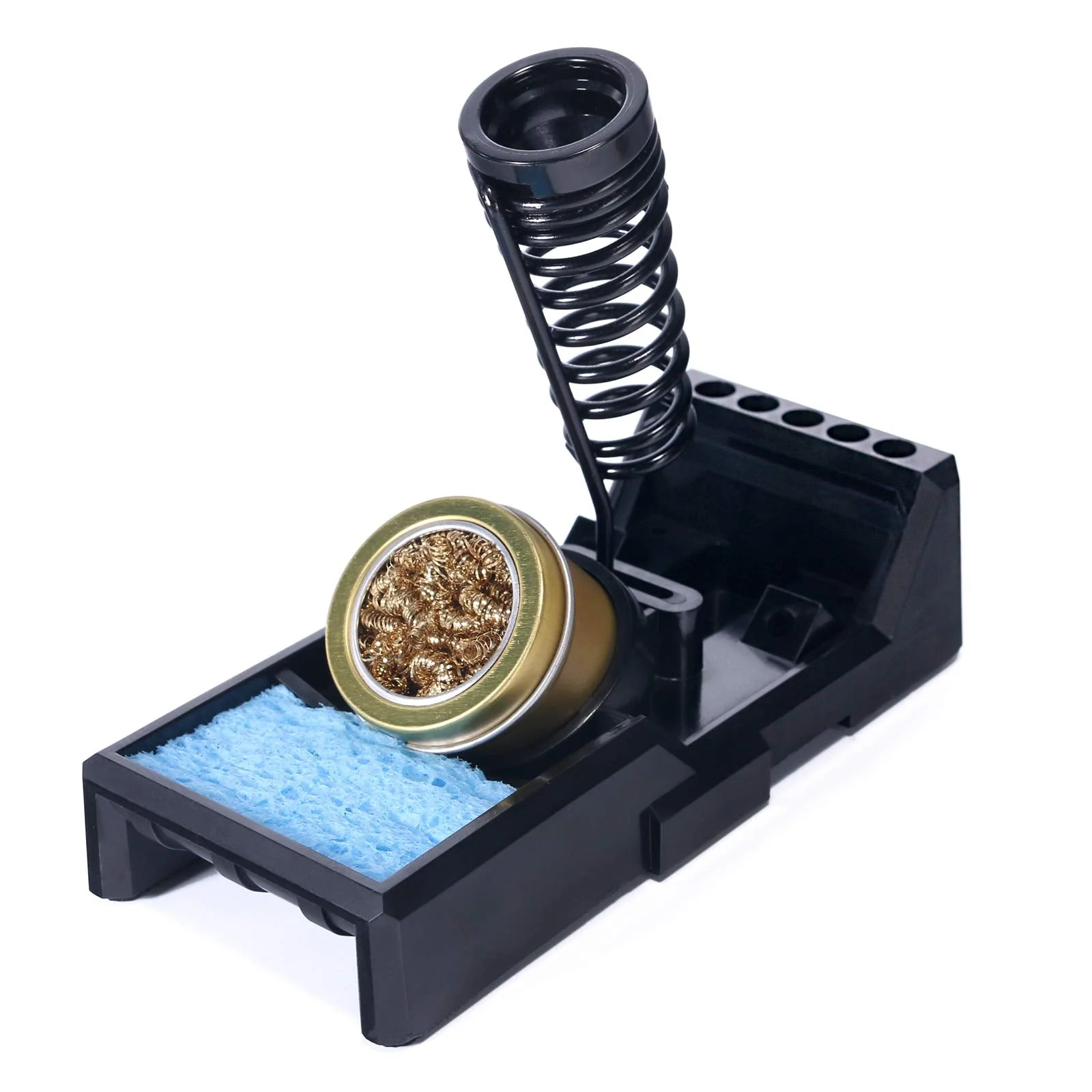 YIHUA X-4 Premium Soldering Iron Holder with Brass Wool, Cleaning Sponge and Soldering Tip Slots