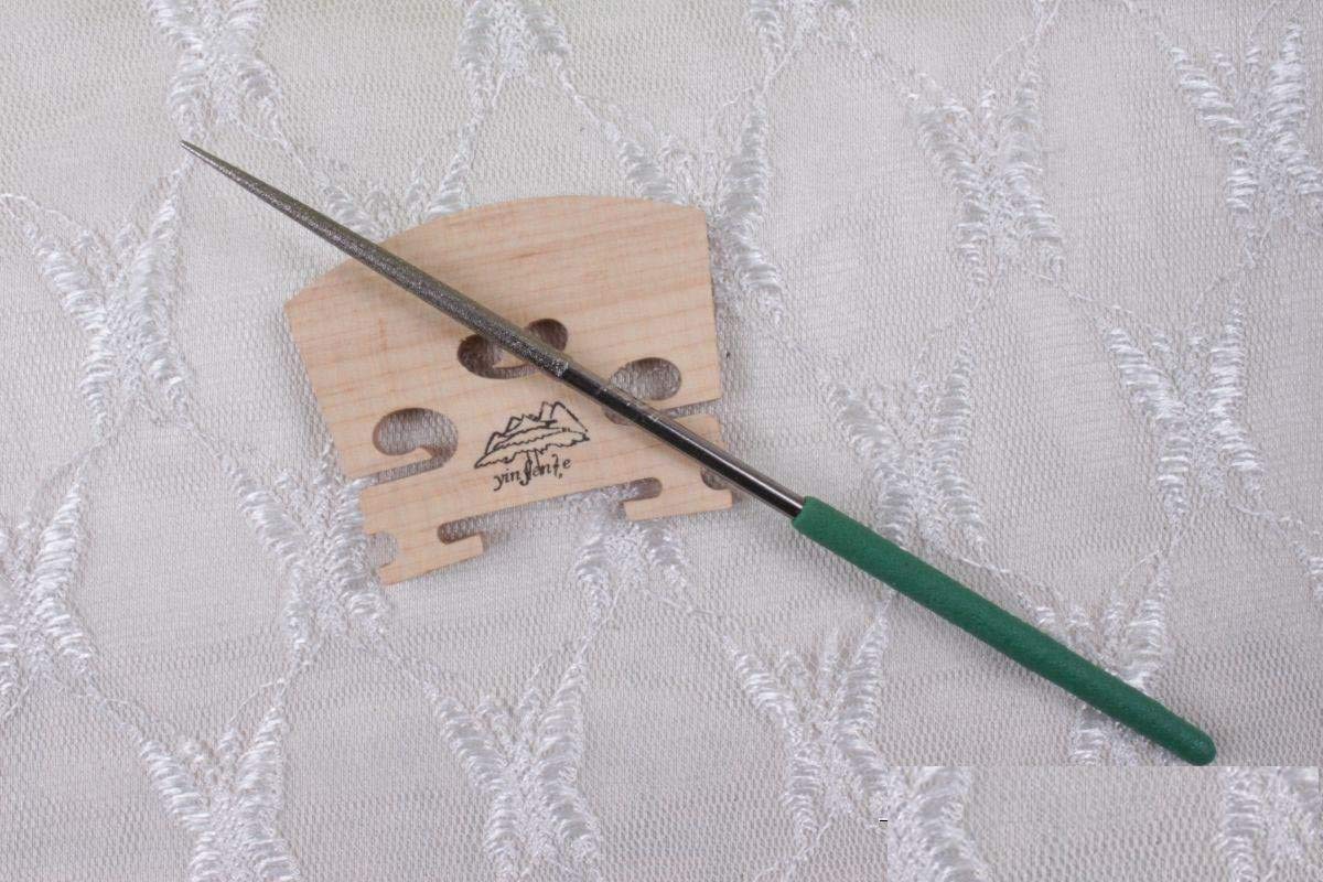 Yinfente Violin Bridge Hold Clamp Violin Tools Bridge Knife Cutter String Slot Files Luthier Tools Violin Guitar Tool (Bridge Files) Bridge File