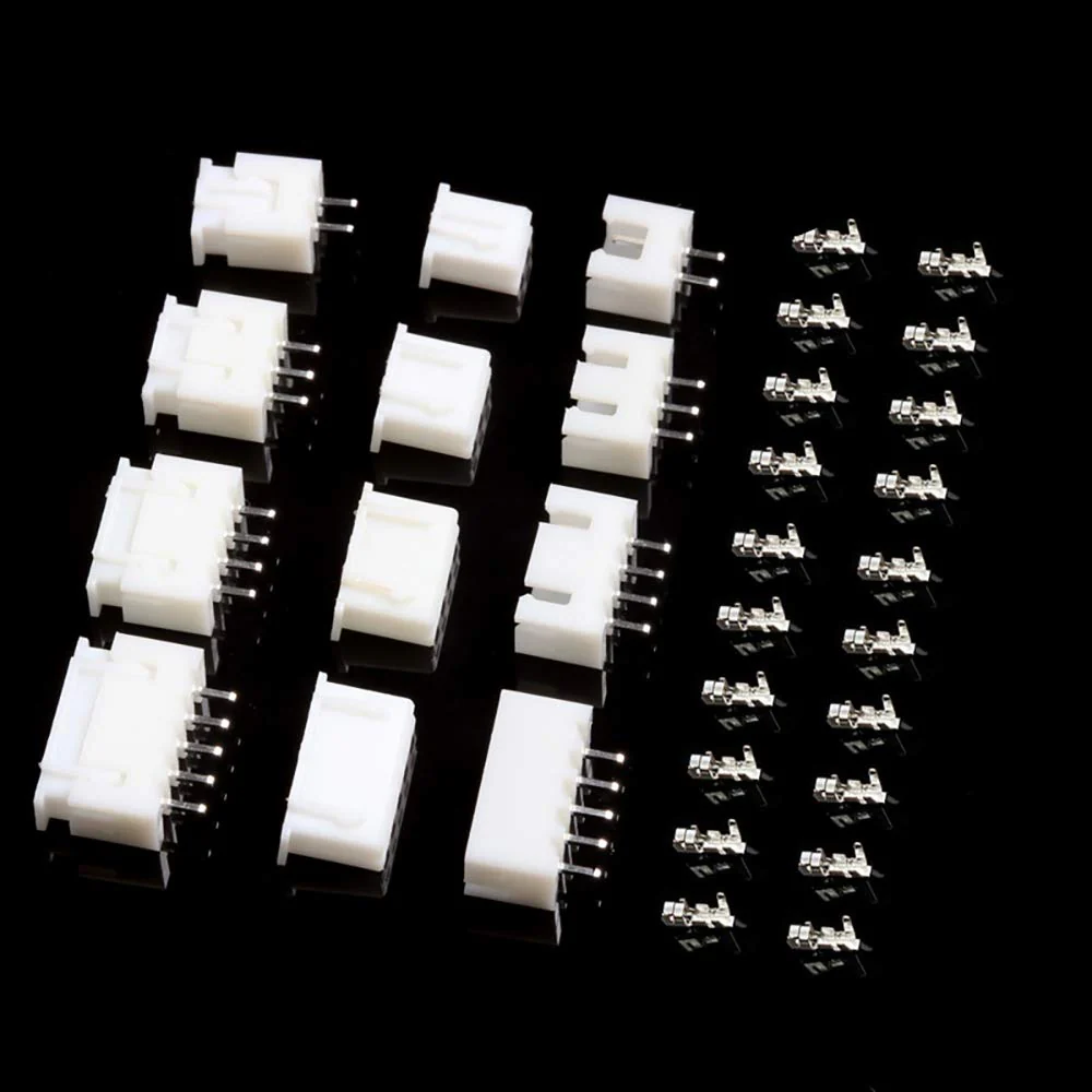 YIXISI 460 Piece JST Connector Kit, JST-XH, 2.54 mm Pitch Female Pin Header, JST Adapter Cable Plug, JST Male and Female Connector (2/3/4/5/6 Pin) White-Jst Xh - Image 2
