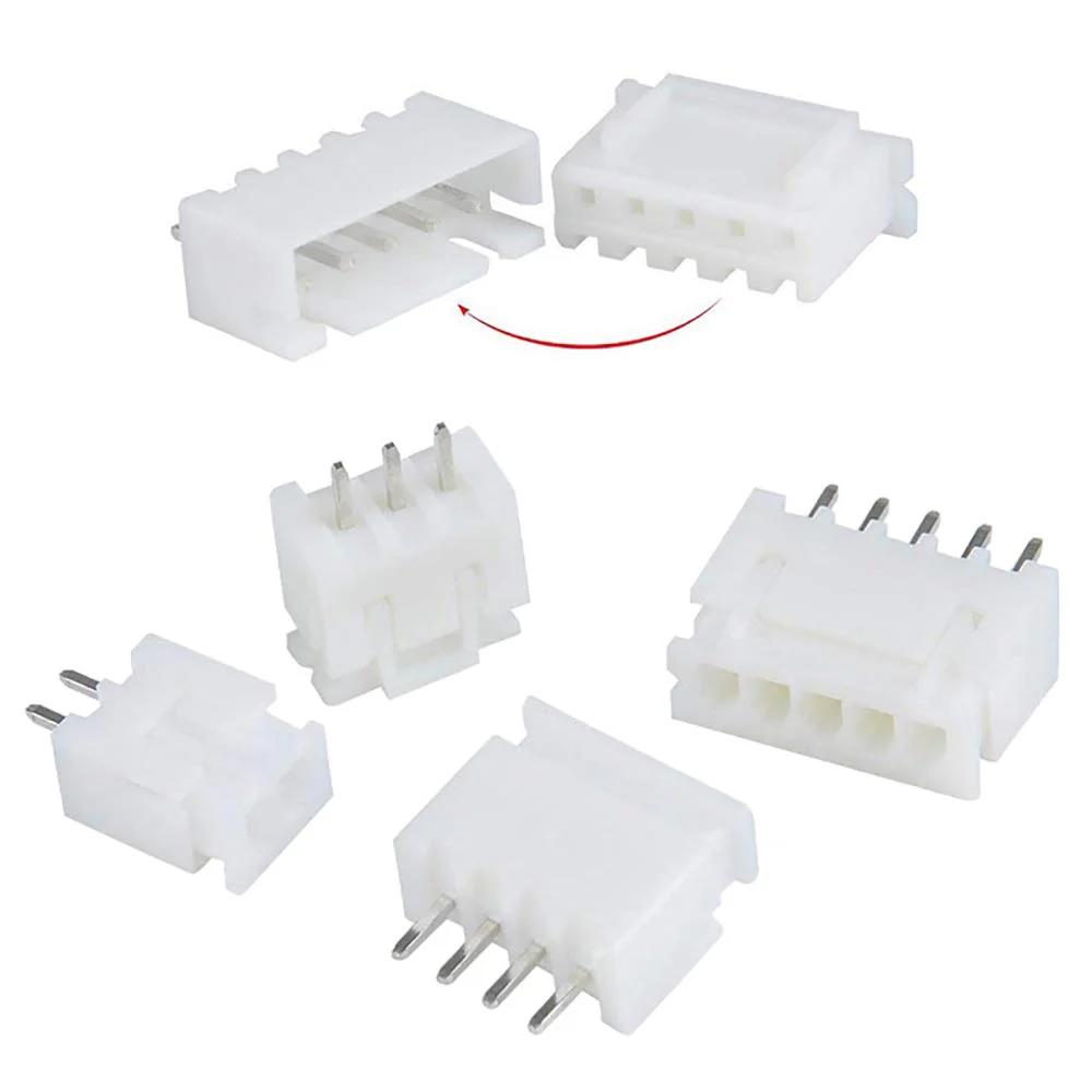 YIXISI 460 Piece JST Connector Kit, JST-XH, 2.54 mm Pitch Female Pin Header, JST Adapter Cable Plug, JST Male and Female Connector (2/3/4/5/6 Pin) White-Jst Xh - Image 3