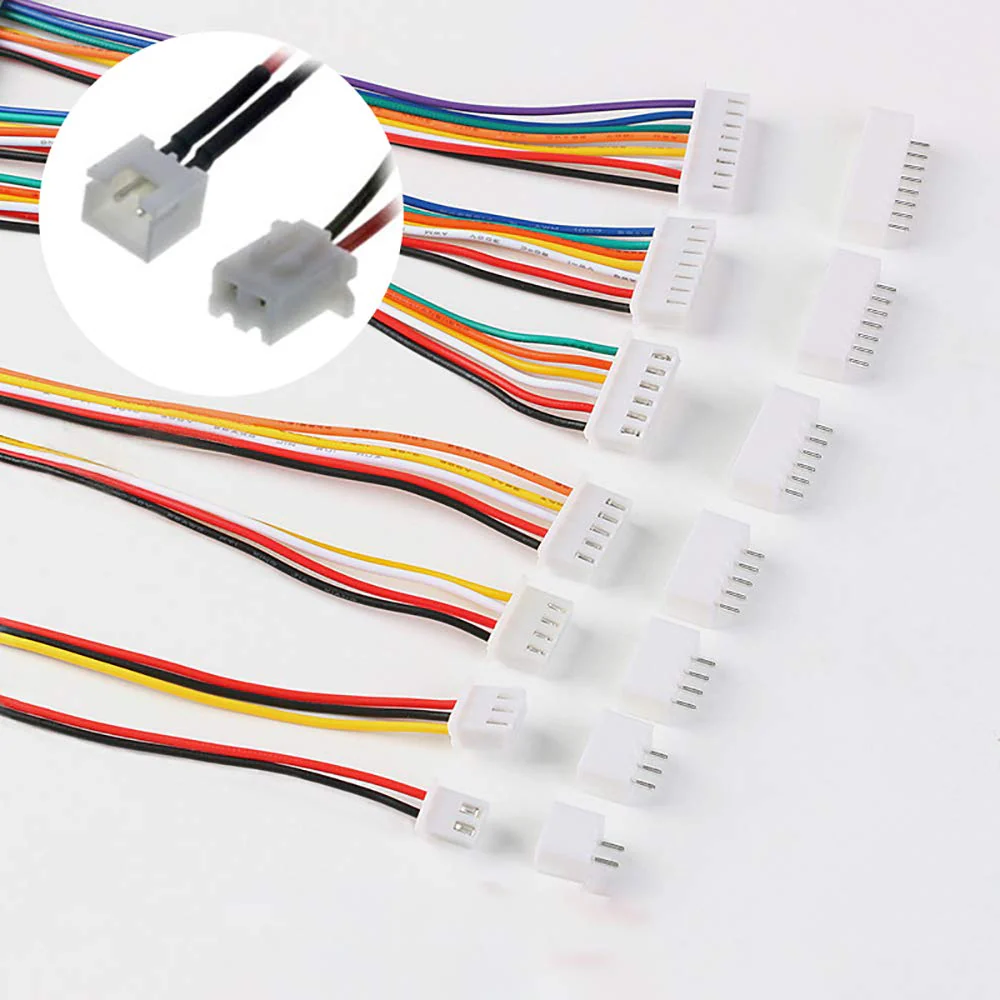 YIXISI 460 Piece JST Connector Kit, JST-XH, 2.54 mm Pitch Female Pin Header, JST Adapter Cable Plug, JST Male and Female Connector (2/3/4/5/6 Pin) White-Jst Xh - Image 4