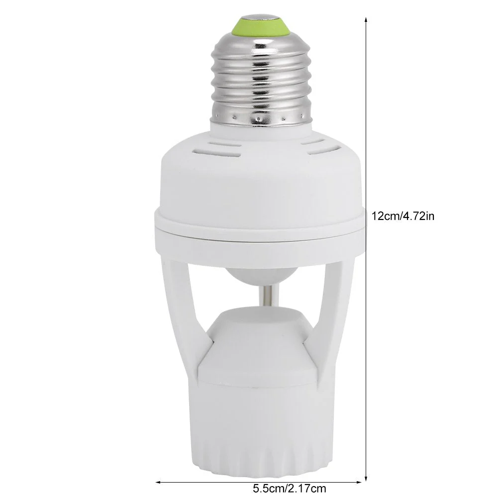 Ymiko Lamp Holder E27 with Sensor, LED Motion Sensor E27, LED Lamp Holder for E27 Screw - Image 4
