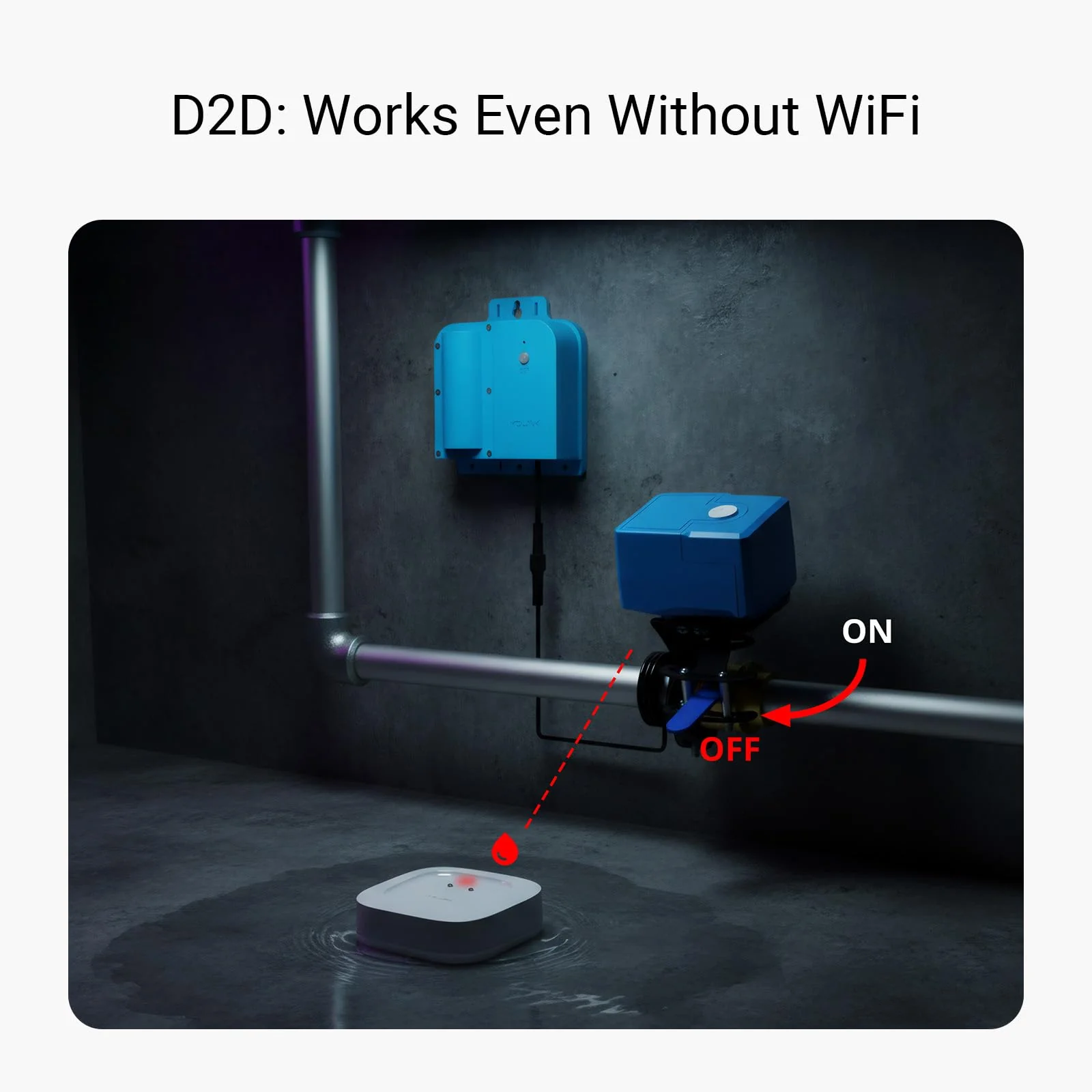 YoLink Water Leak Starter Kit: Hub + 4 Leak Sensor 1 (Silent), LoRa Long-Range, App/SMS/Email Alerts, D2D Offline Triggers, 2 AAA Up to 5-Year Battery, Compatible with Alexa/IFTTT/Home Assistant - Image 5