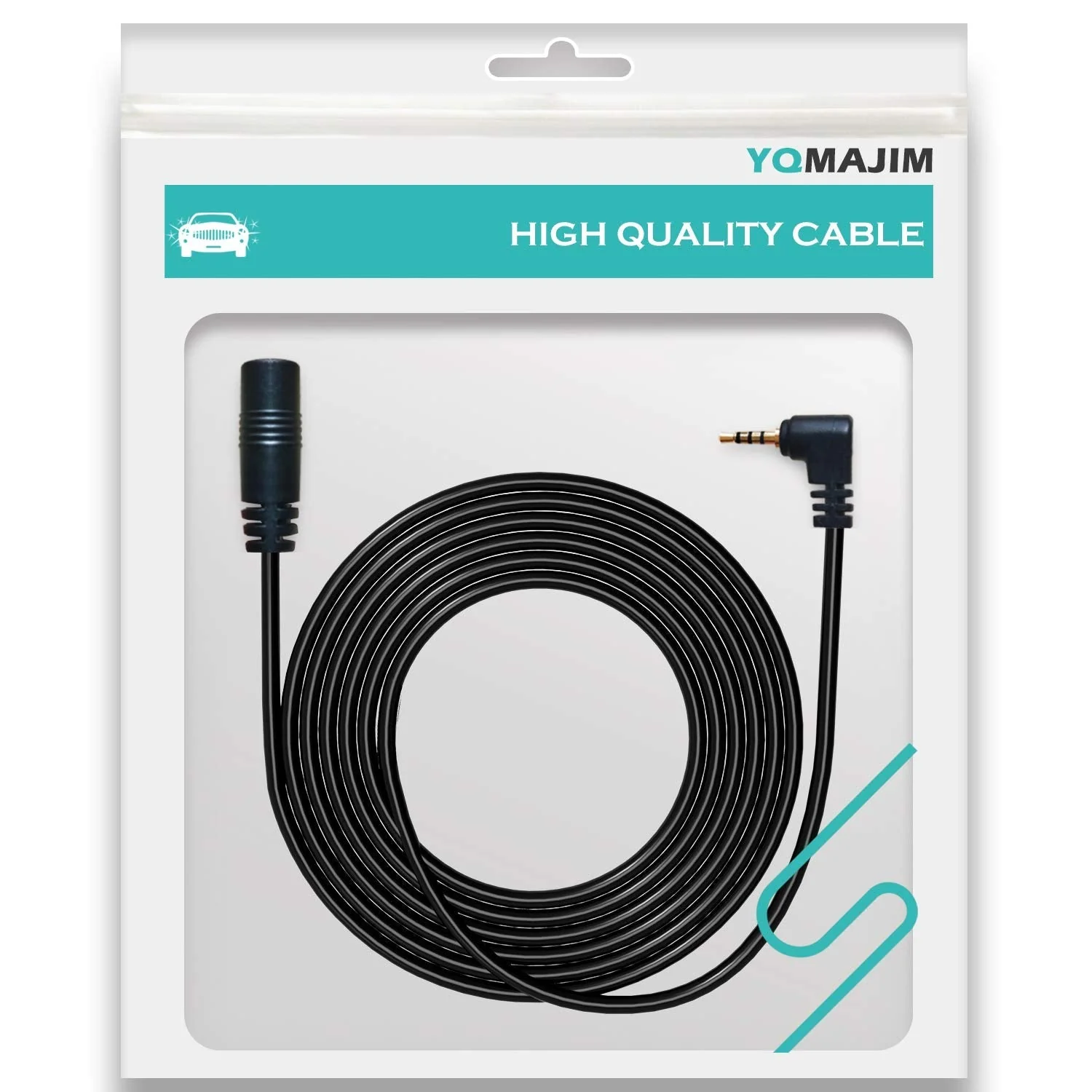 YQMAJIM Dash Cam Backup Camera Extension Cord,16.5 Ft 2.5mm Male to Female Car Rear View Camera Extension Cable 16.5 FT - Image 6