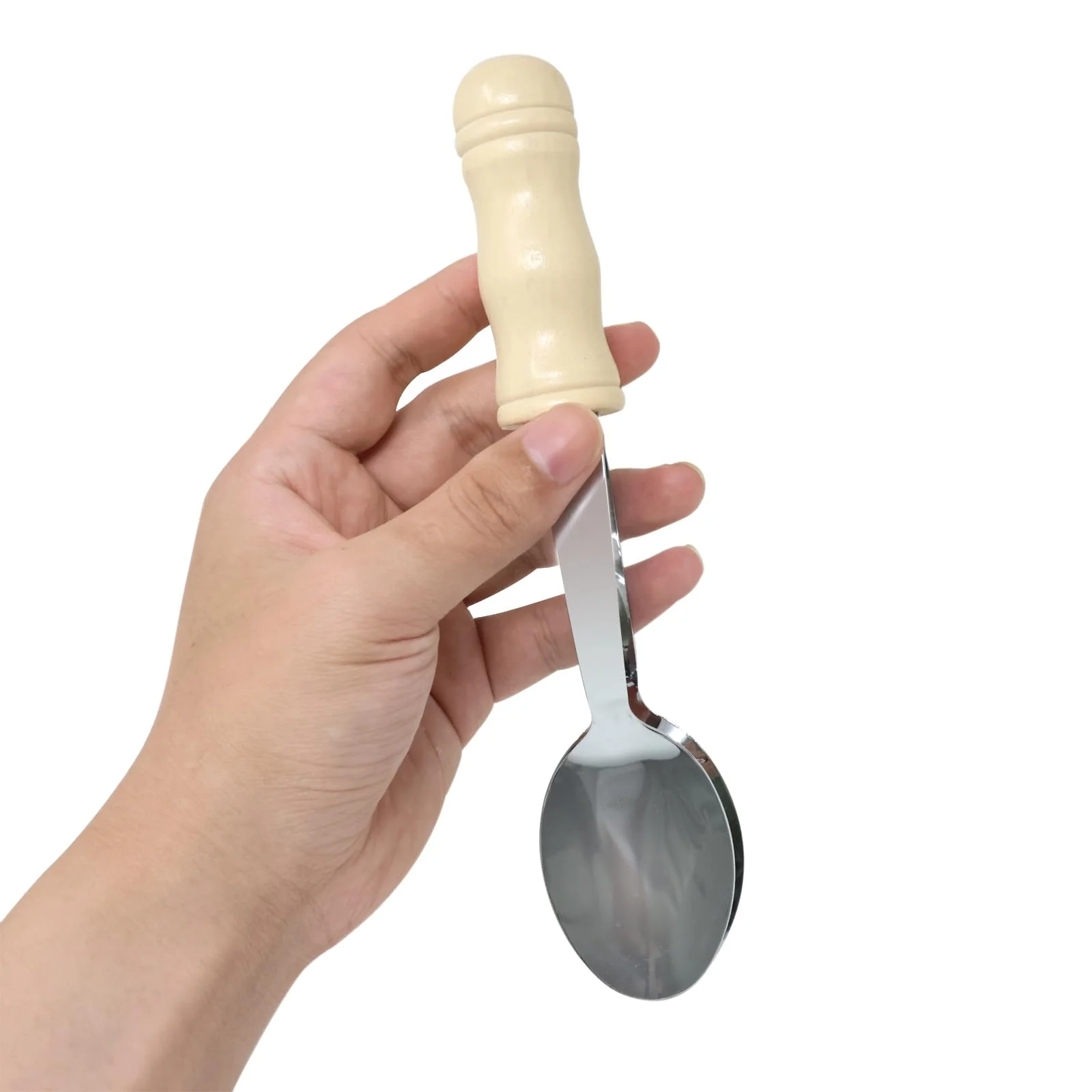 yueton 1PCS Music Spoon Rural Percussion Instruments Music Spoon Soundboard Metal Spoon for Folk Percussion Instruments Music Enlightenment - Image 6