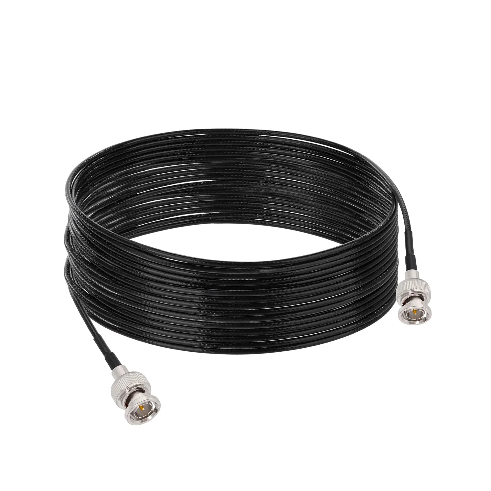 Yuslao SDI Cable 25FT 75 Ohm BNC Male to Male RG179 Coaxial Cable for 4K 1080P 3G HD SDI Camera Monitor Video Recorder SDI Converter Splitter Switcher（Straight,2Pcs） Straight to Straight