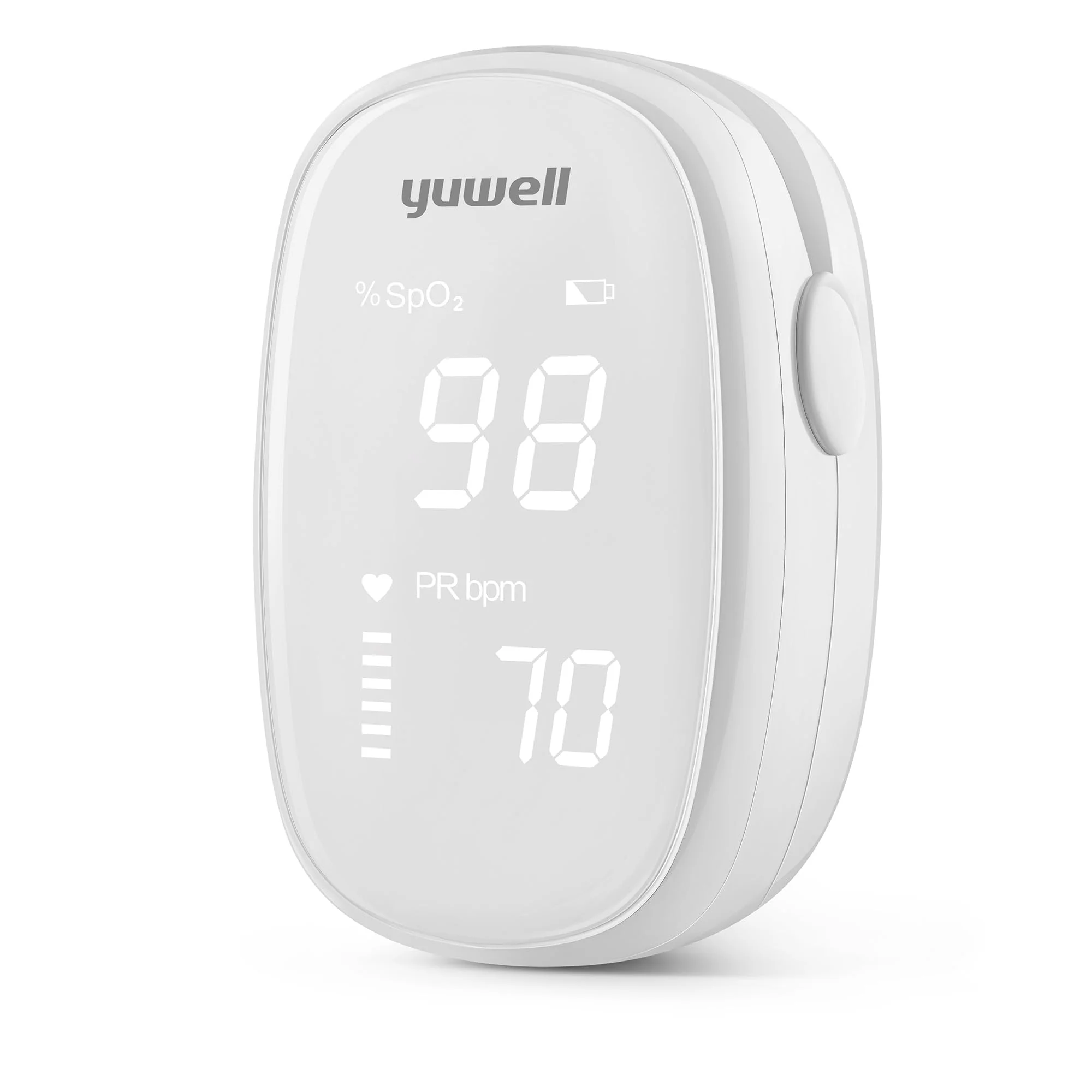 yuwell Pulse Oximeter, Oxygen Saturation Meter Fingertip with Measurement of Heart Rate, Pulse Rate Monitoring Oximeter, Batteries Included (YX102) YX102