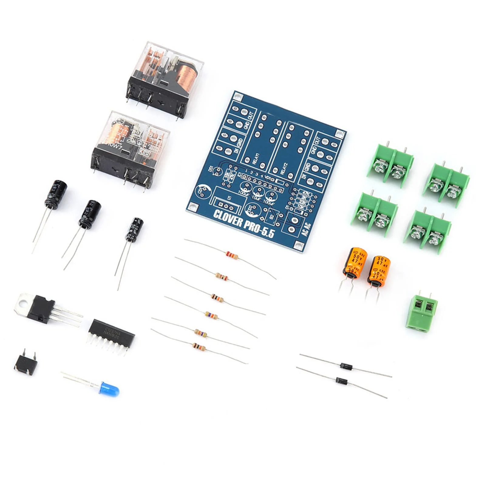YWBL-WH Speaker Protection Board Module DIY Kit AC 12V-24V Dual Relay Voltage Regulator - Image 9