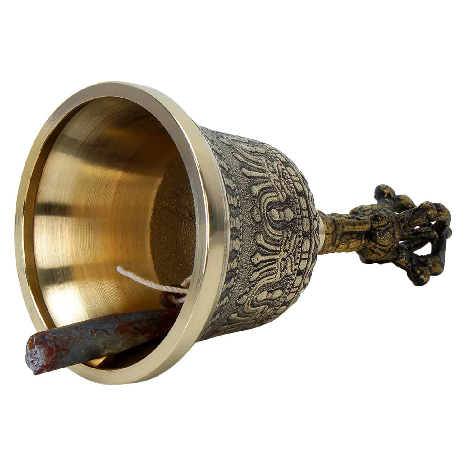 Zap Impex® Tibetan Hand Bell Meditation & Prayer Bells Dorje Vajra (5 Inch) - Image 3