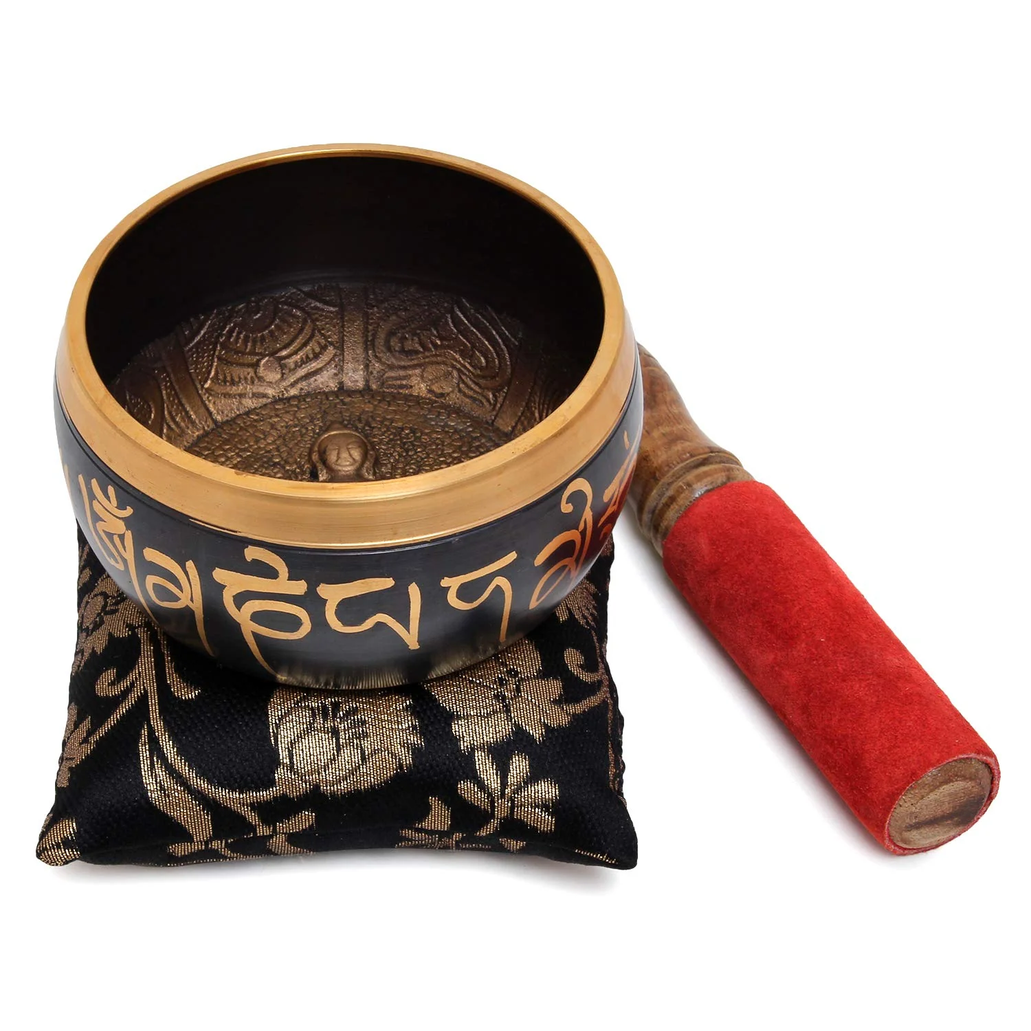 Zap Impex Beautiful Christmas Gift New Handmade Brass Buddha Singing Bowl Tibetan Meditation Yoga Sound Bowls 4 Inch