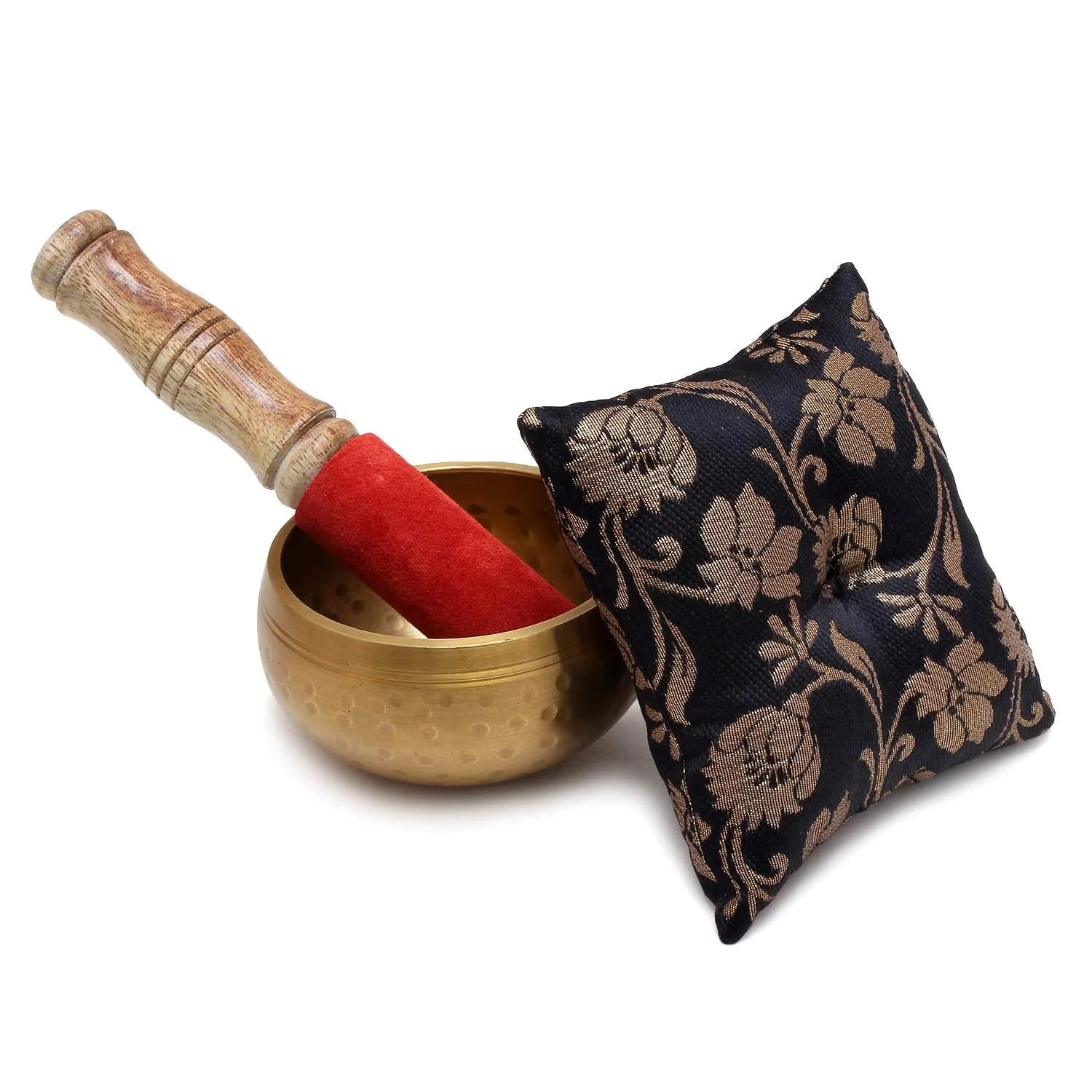 Zap Impex Beautiful Hand Hammered Golden Brass Singing Bowl Tibetan Meditation Yoga Singing Bowl 3.5 Inches - Image 2