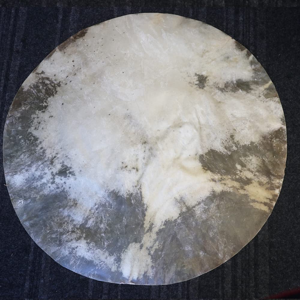 Zaza Percussion - Goatskin for Darbuka Doumbek Drum, Goat Skin for Djembe Natural Flat Round Goat Skin Head-30'' 30'' - Image 2