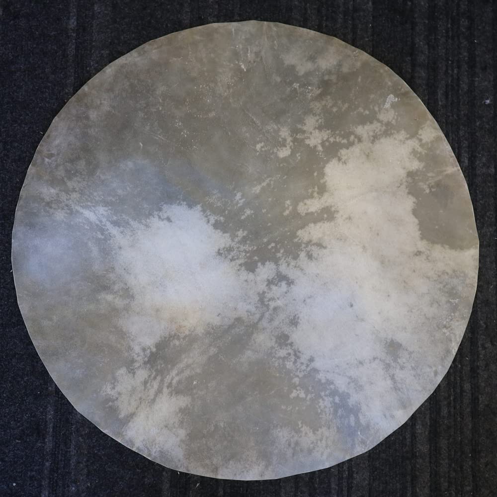 Zaza Percussion - Goatskin for Darbuka Doumbek Drum, Goat Skin for Djembe Natural Flat Round Goat Skin Head-36'' 36'' - Image 3