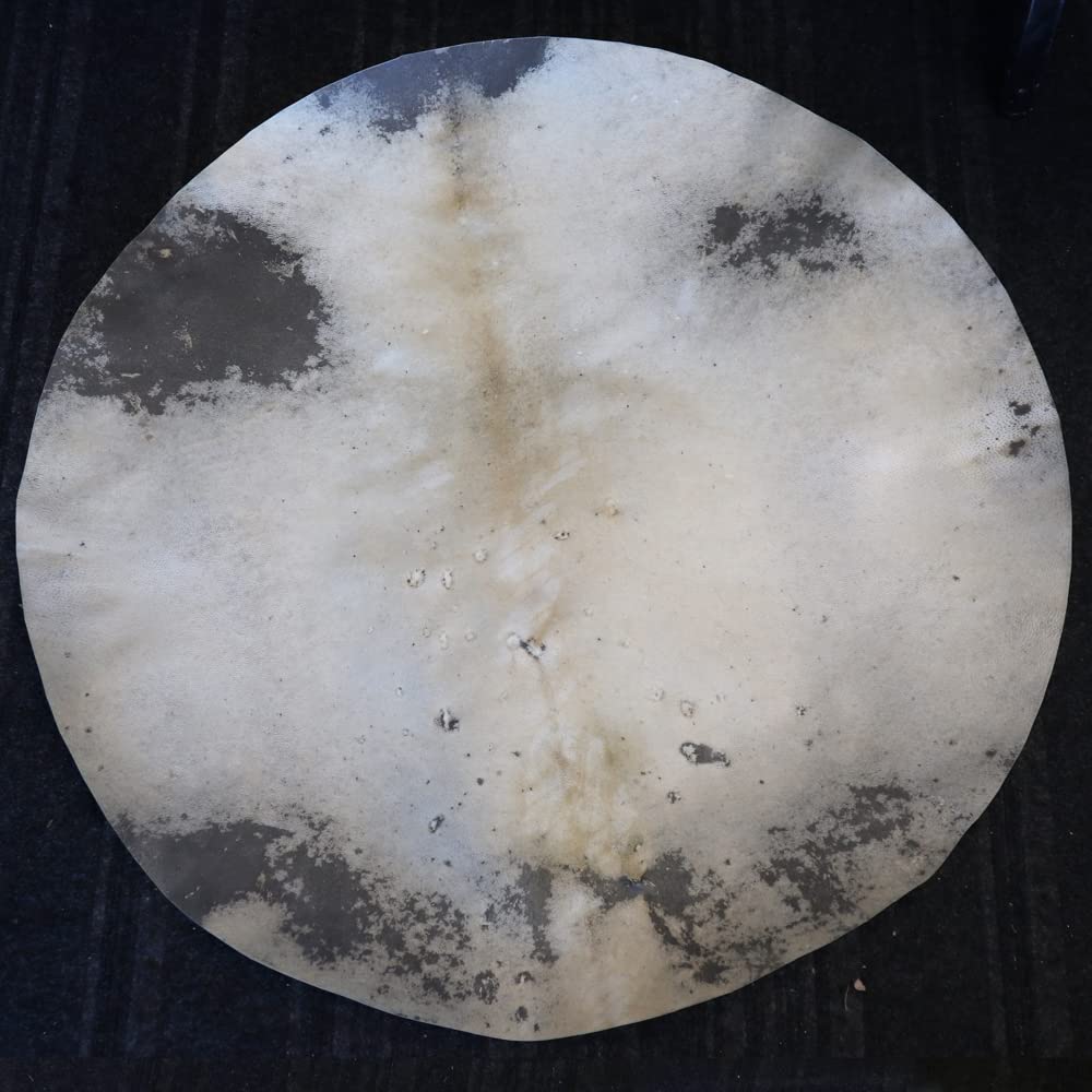 Zaza Percussion - Goatskin for Darbuka Doumbek Drum, Goat Skin for Djembe Natural Flat Round Goat Skin Head-36'' 36'' - Image 4