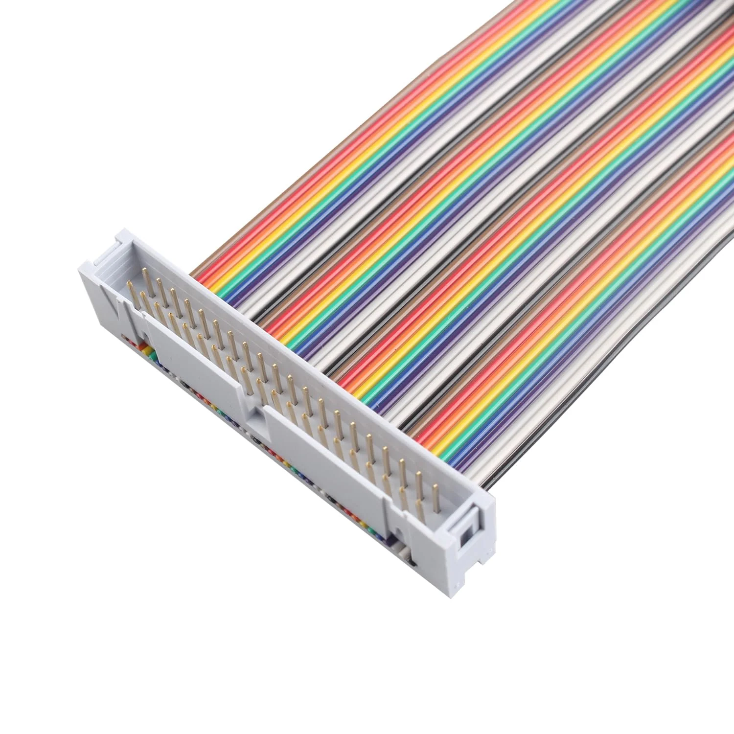ZDE Male to Female GPIO Flat Ribbon Cable 40pin Breadboard Rainbow Jumper Wire 10cm/3.94inch Compatible with Raspberry Pi 5 4B 3 2 Model B B+ - Image 2